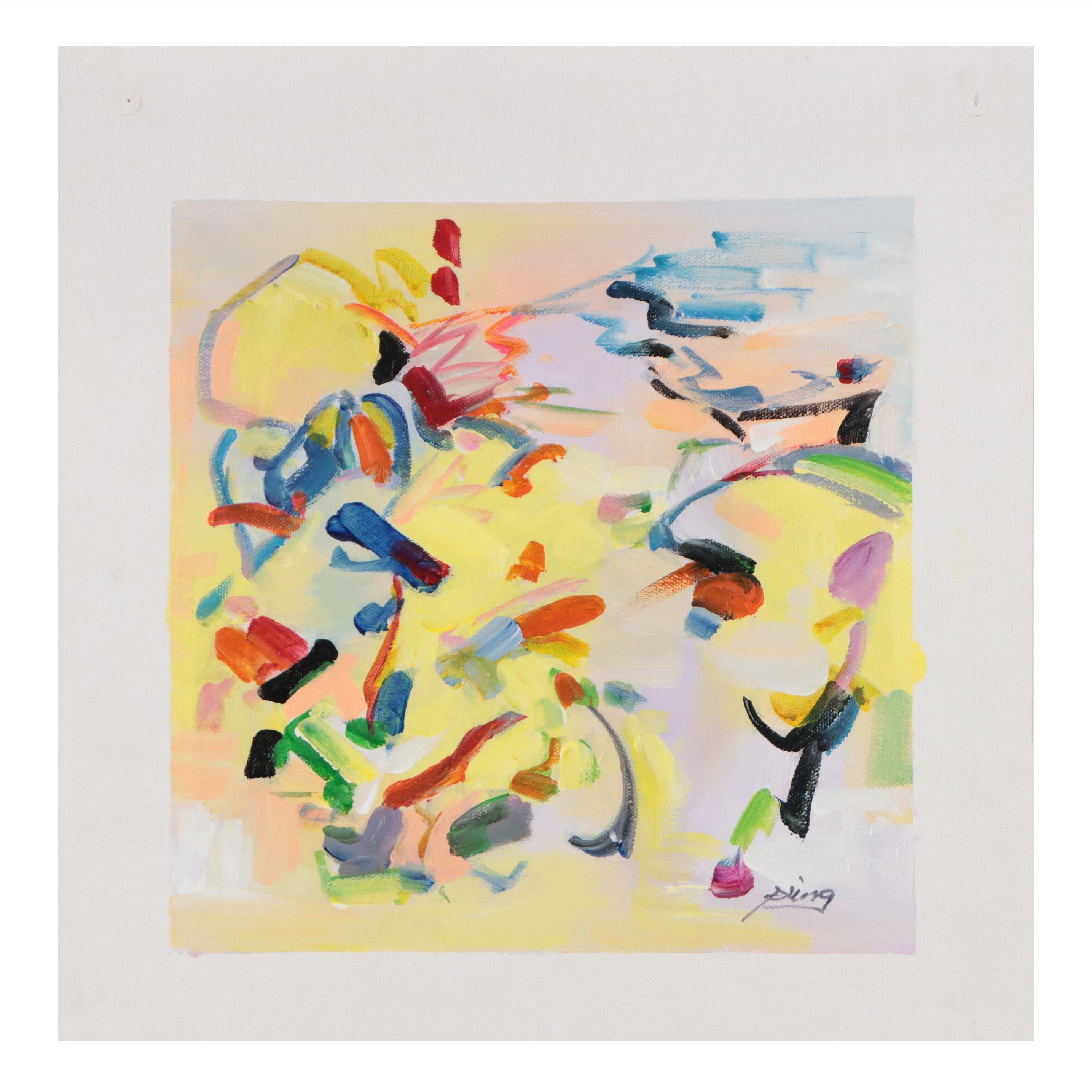 Ping Abstract Oil Painting, 21st Century