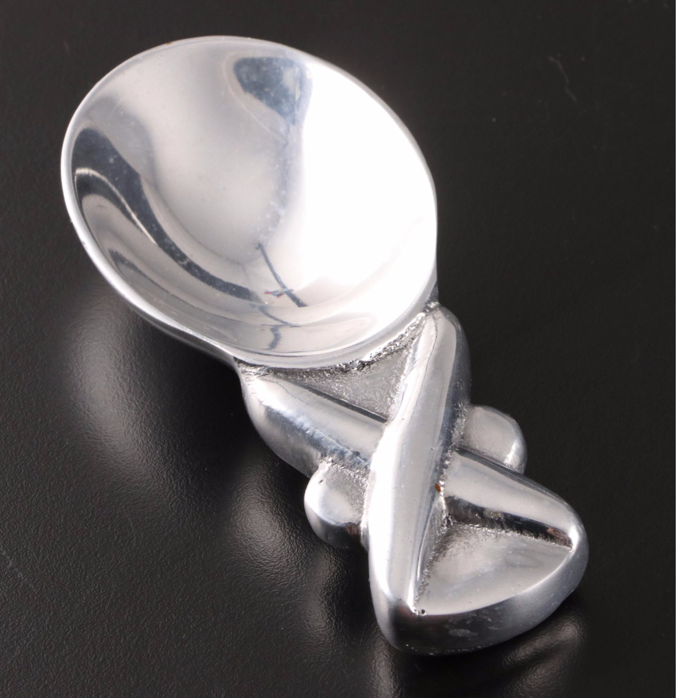 Wilton Pewter Meat Platter with Mexican Pewter Bowl and Scoop