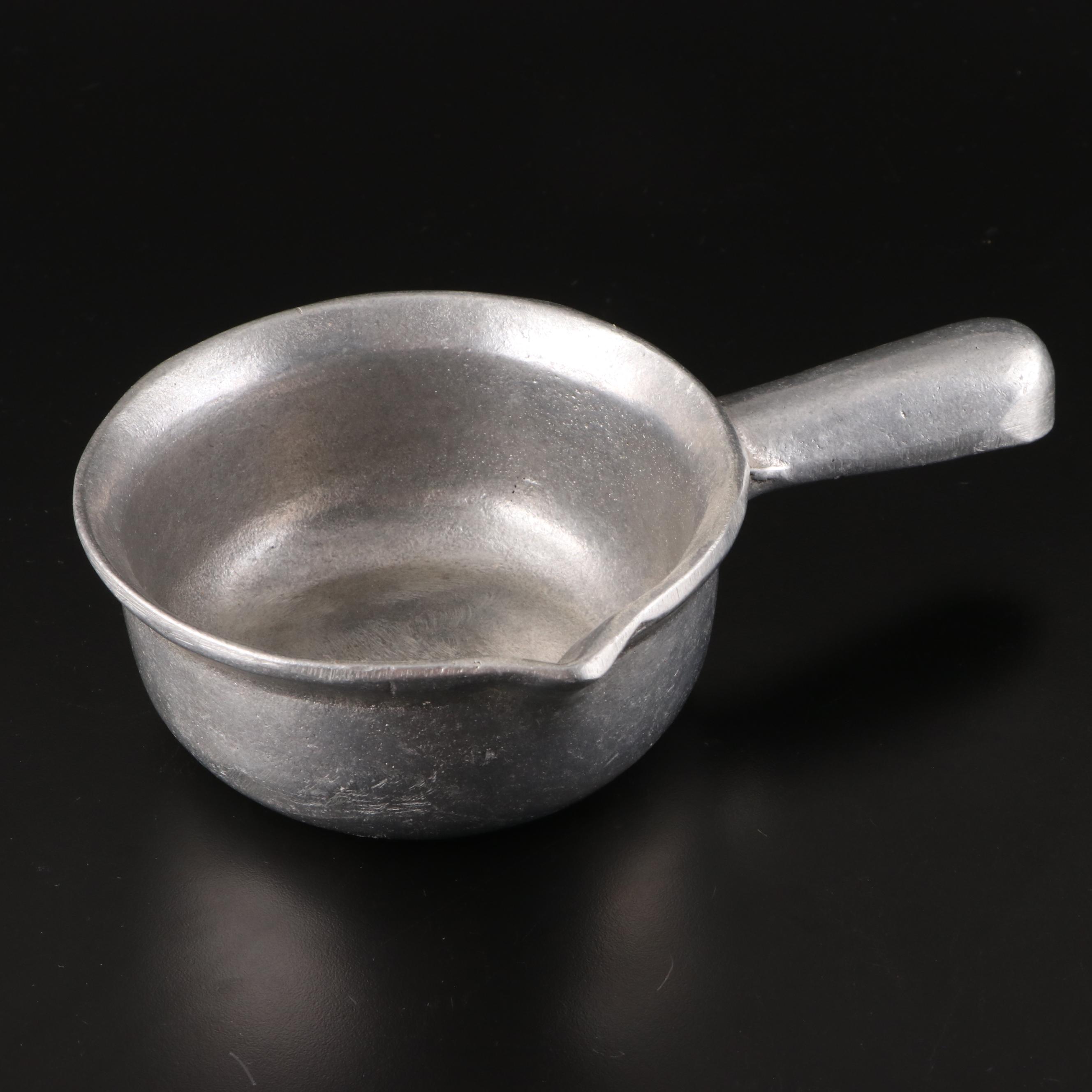 Wilton Pewter Meat Platter with Mexican Pewter Bowl and Scoop