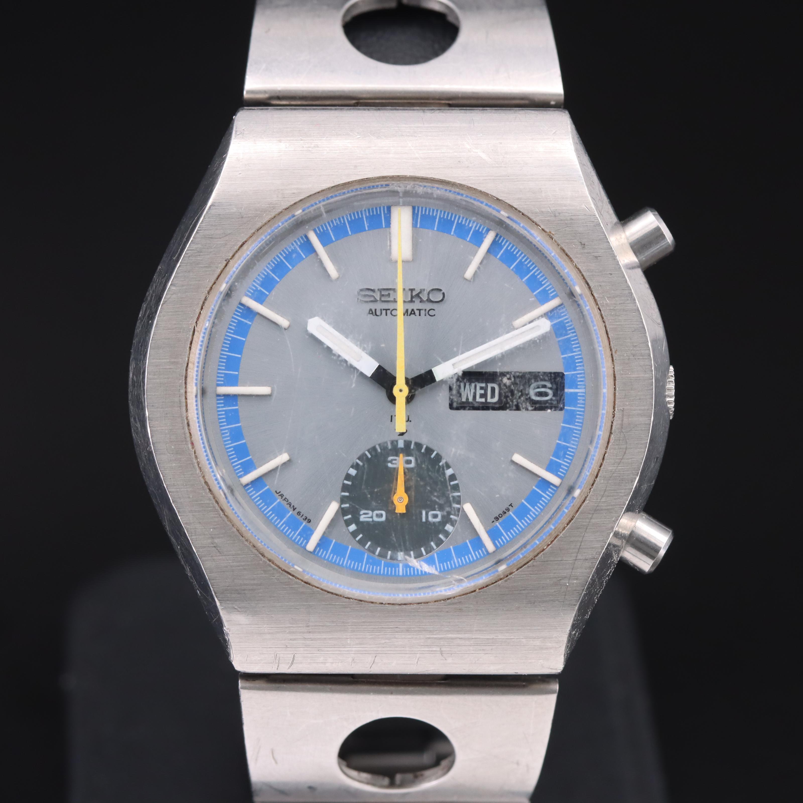 Vintage Seiko Day-Date Chronograph Automatic Watch