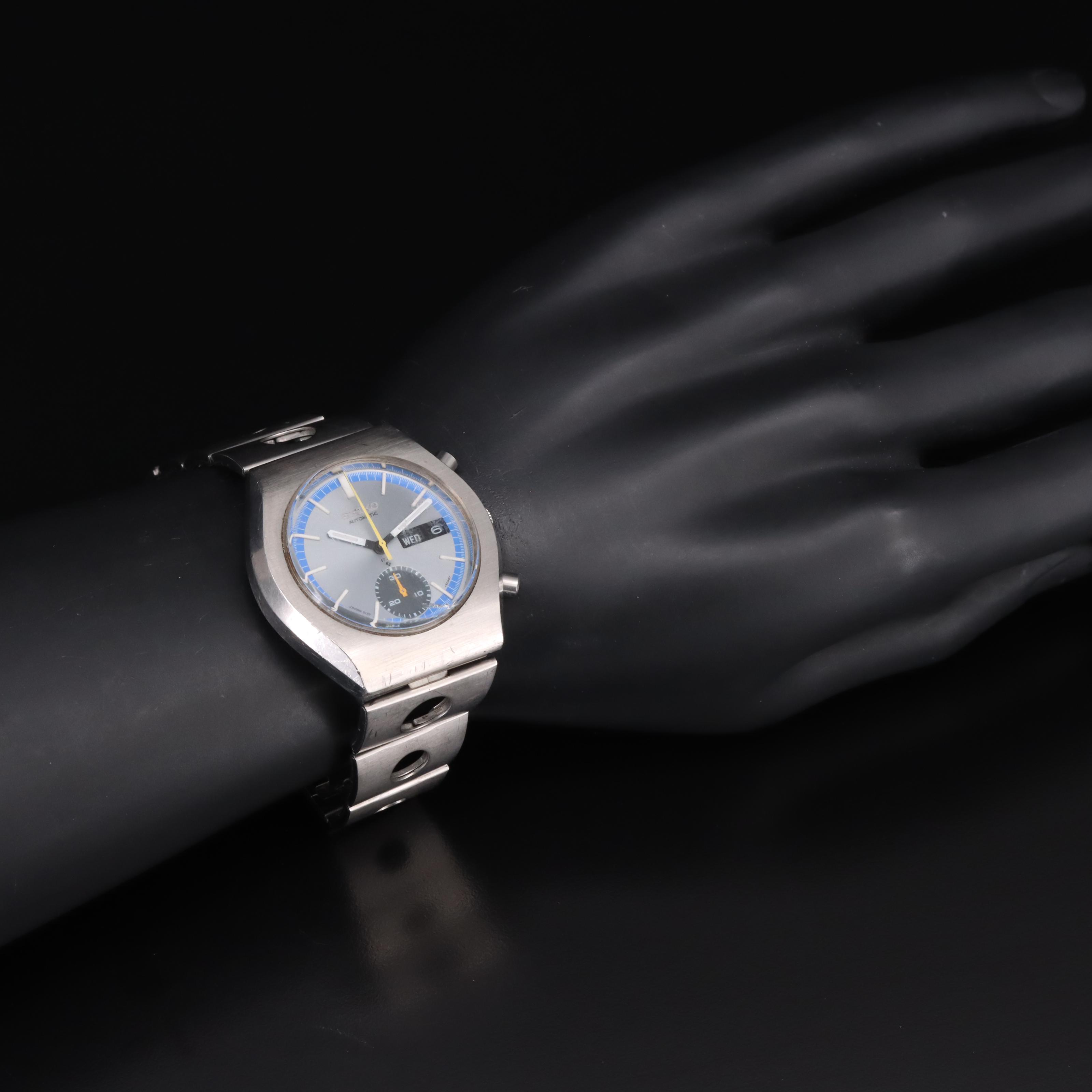 Vintage Seiko Day-Date Chronograph Automatic Watch