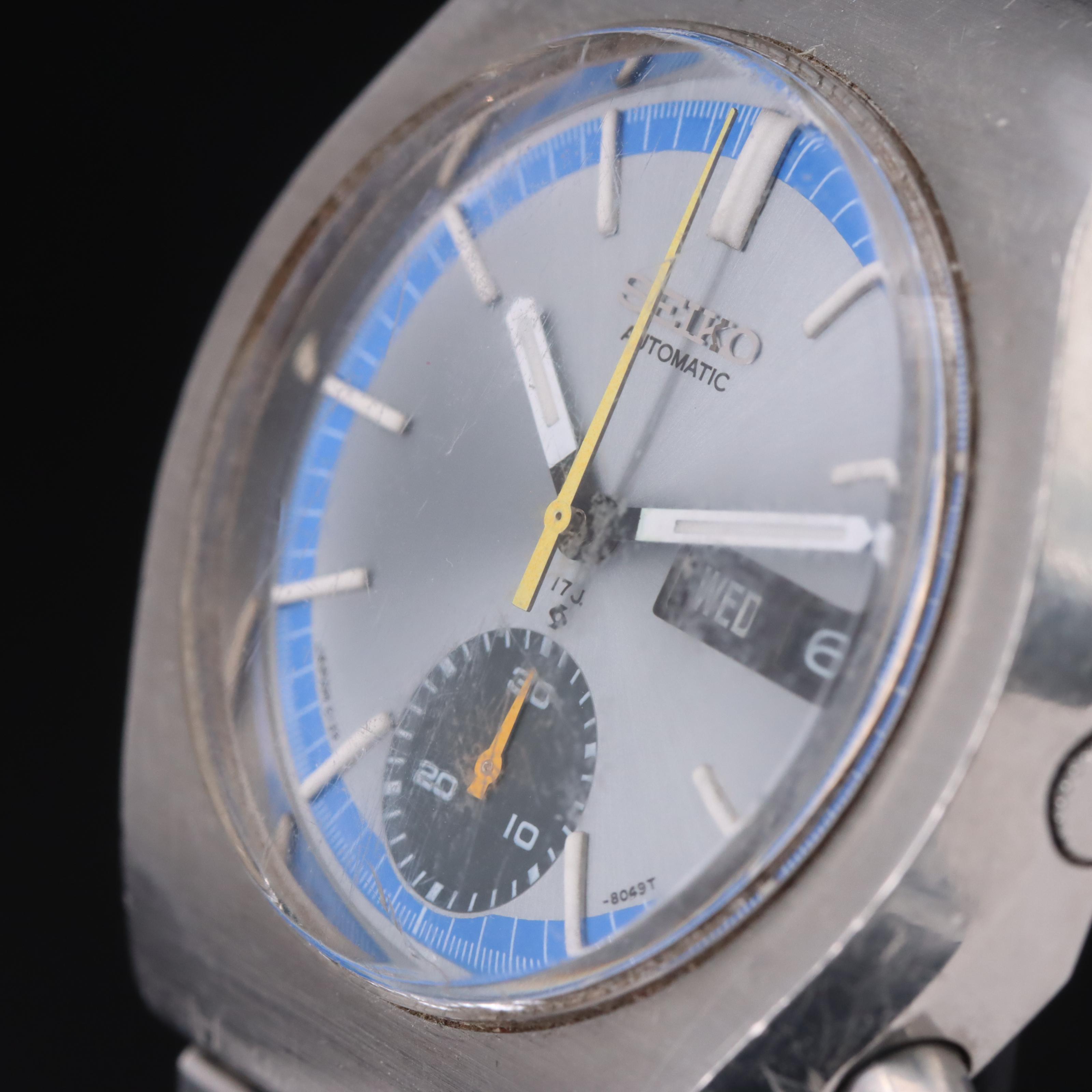 Vintage Seiko Day-Date Chronograph Automatic Watch