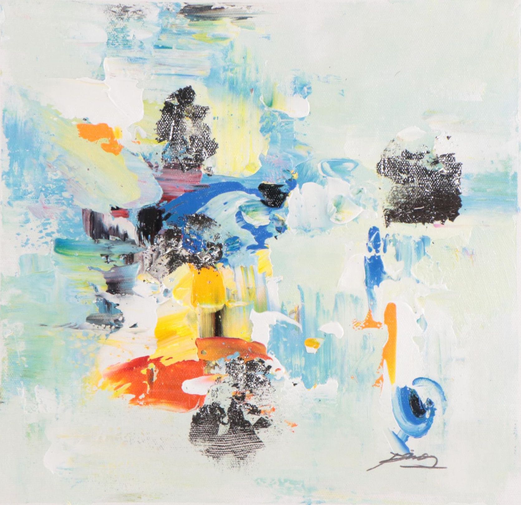 Ping Abstract Oil Painting, 21st Century