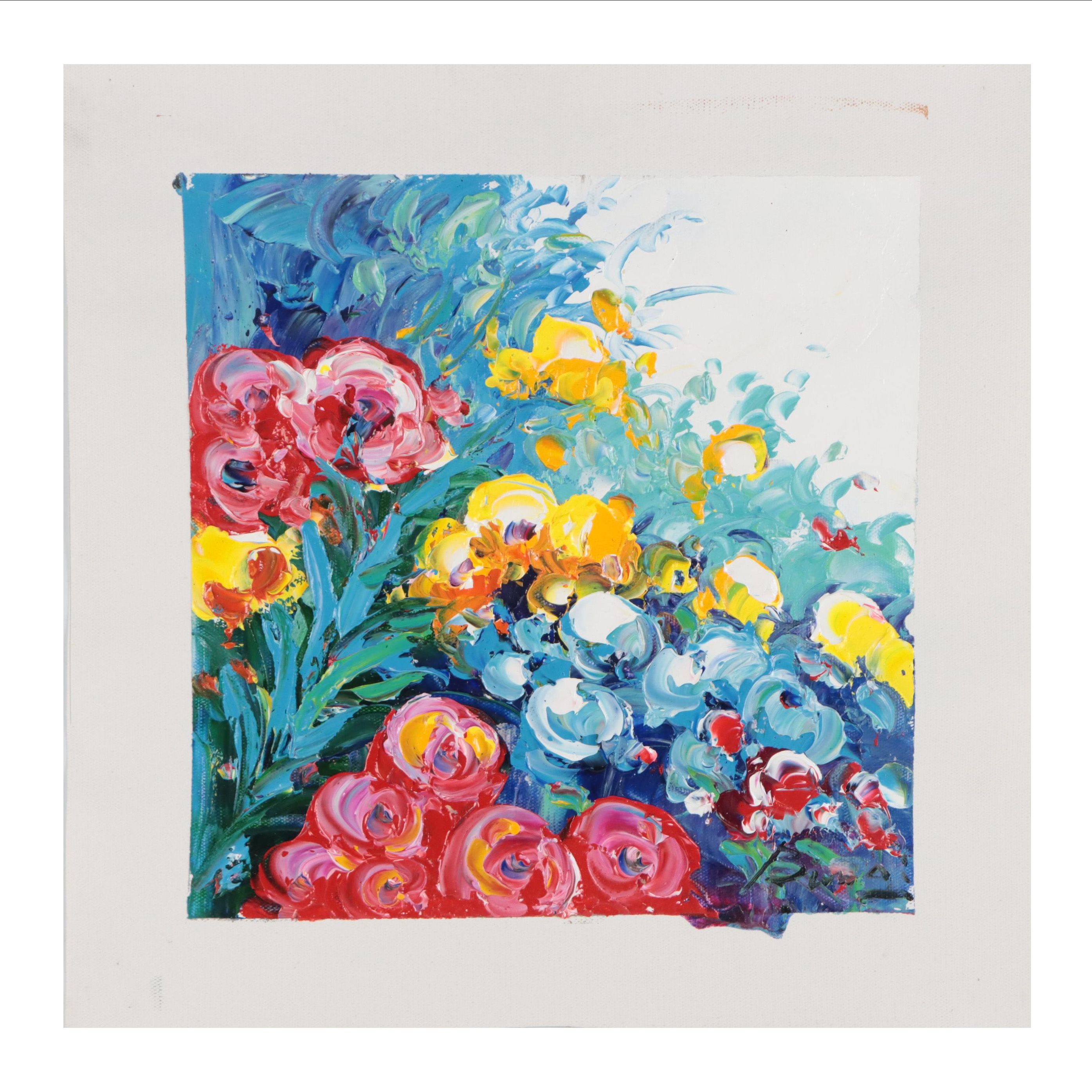 Bing Floral Oil Painting, 21st Century