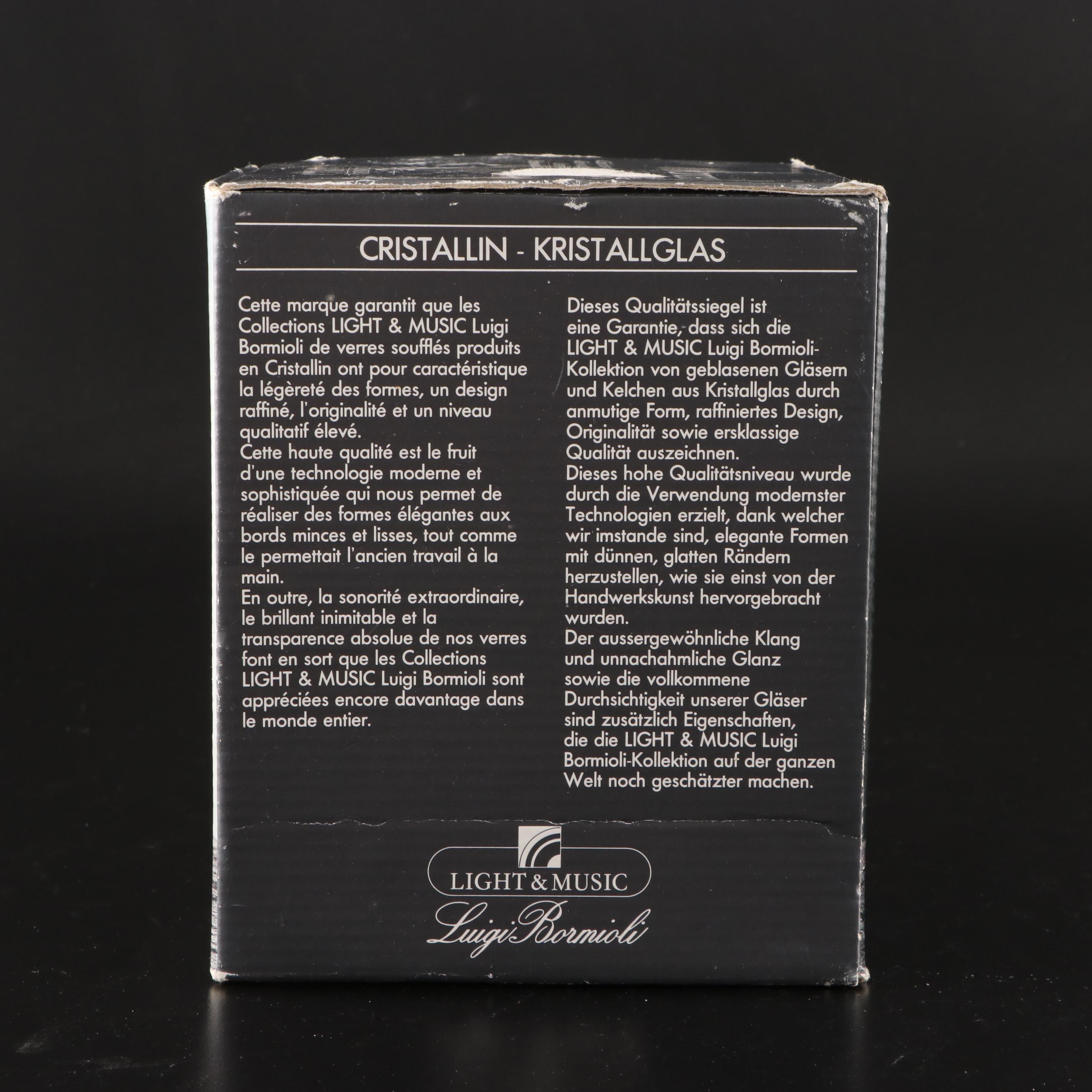 Luigi Bormioli "Michelangelo" White Wine and Burgundy Glasses EBTH