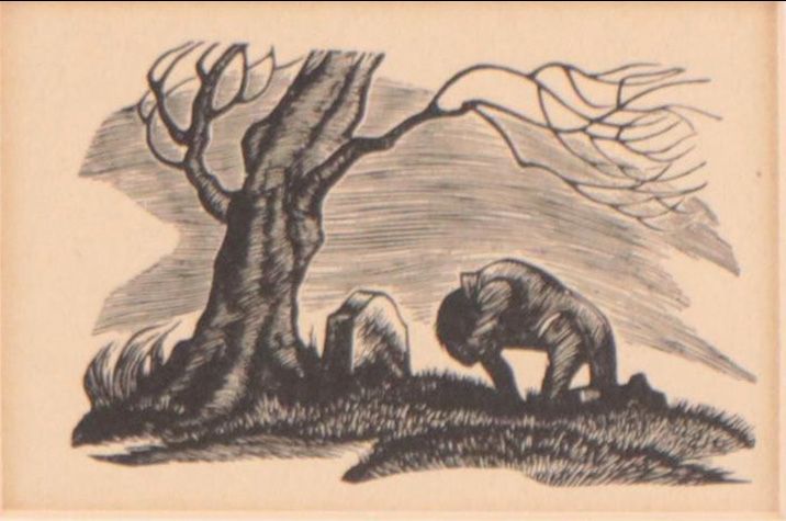 Woodcut After Fritz Eichenberg for "Wuthering Heights"