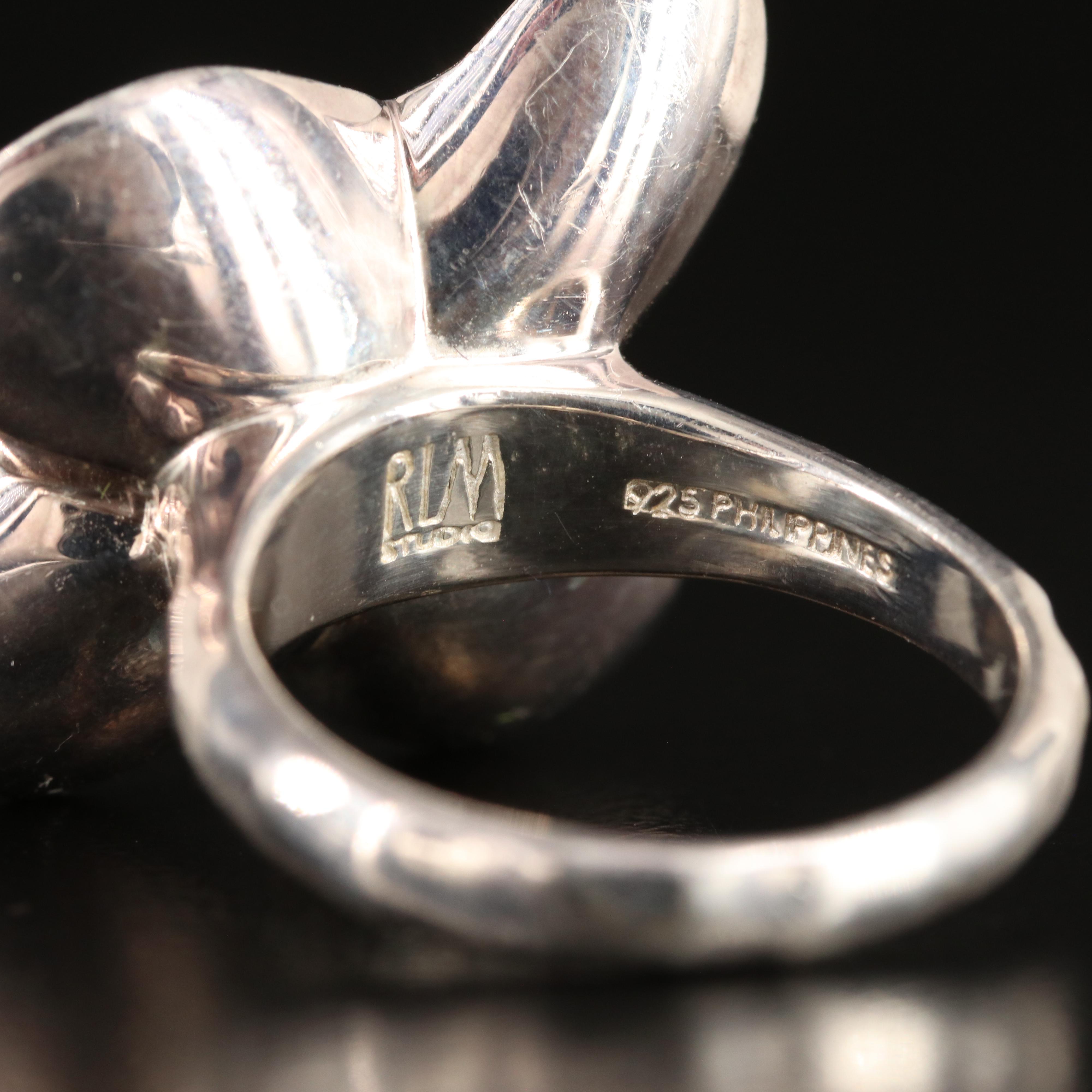Robert Lee Morris Studio "Dogwood" Sterling Ring