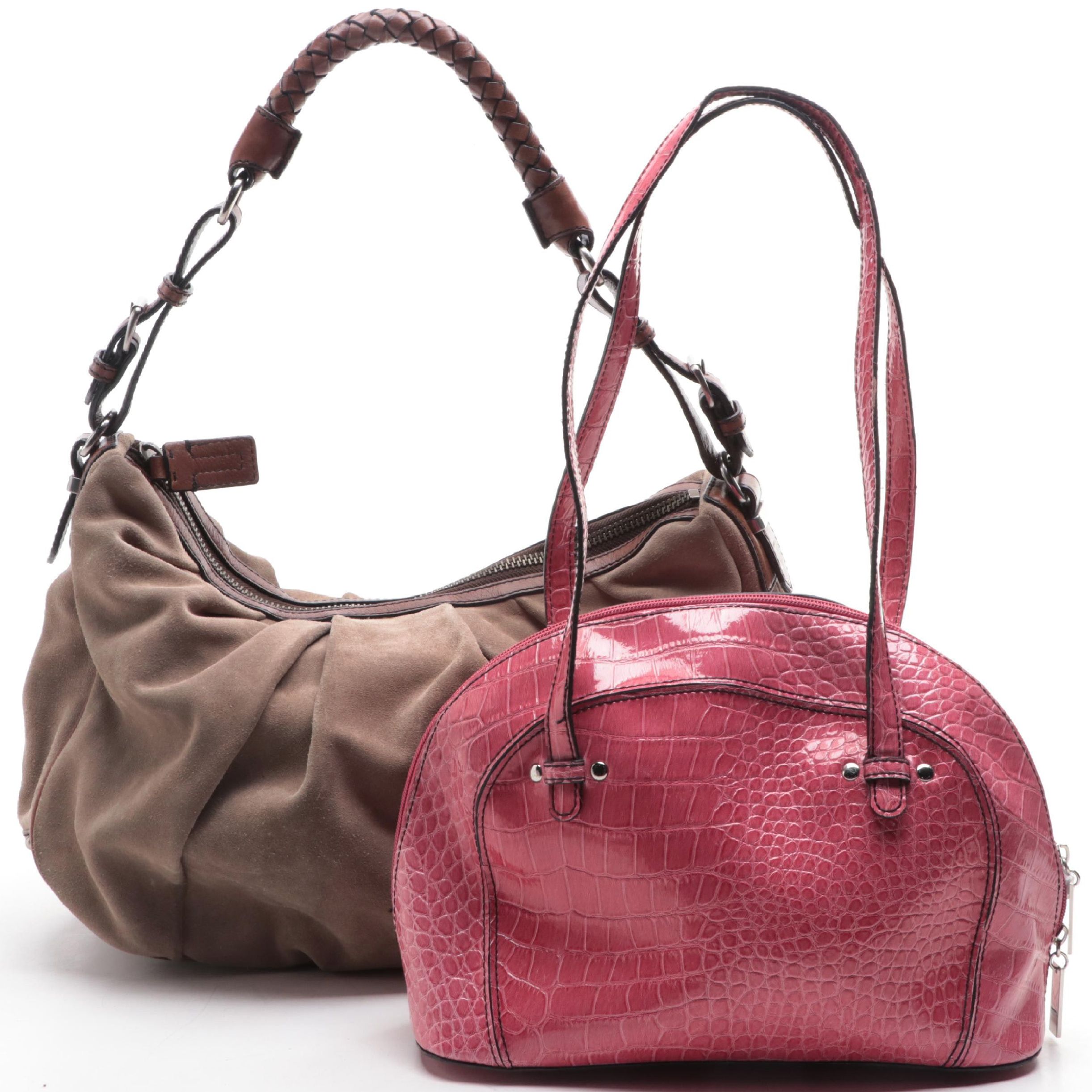 Gianni Bini Croc-Effect Shoulder Bag and BR Hobo Bag