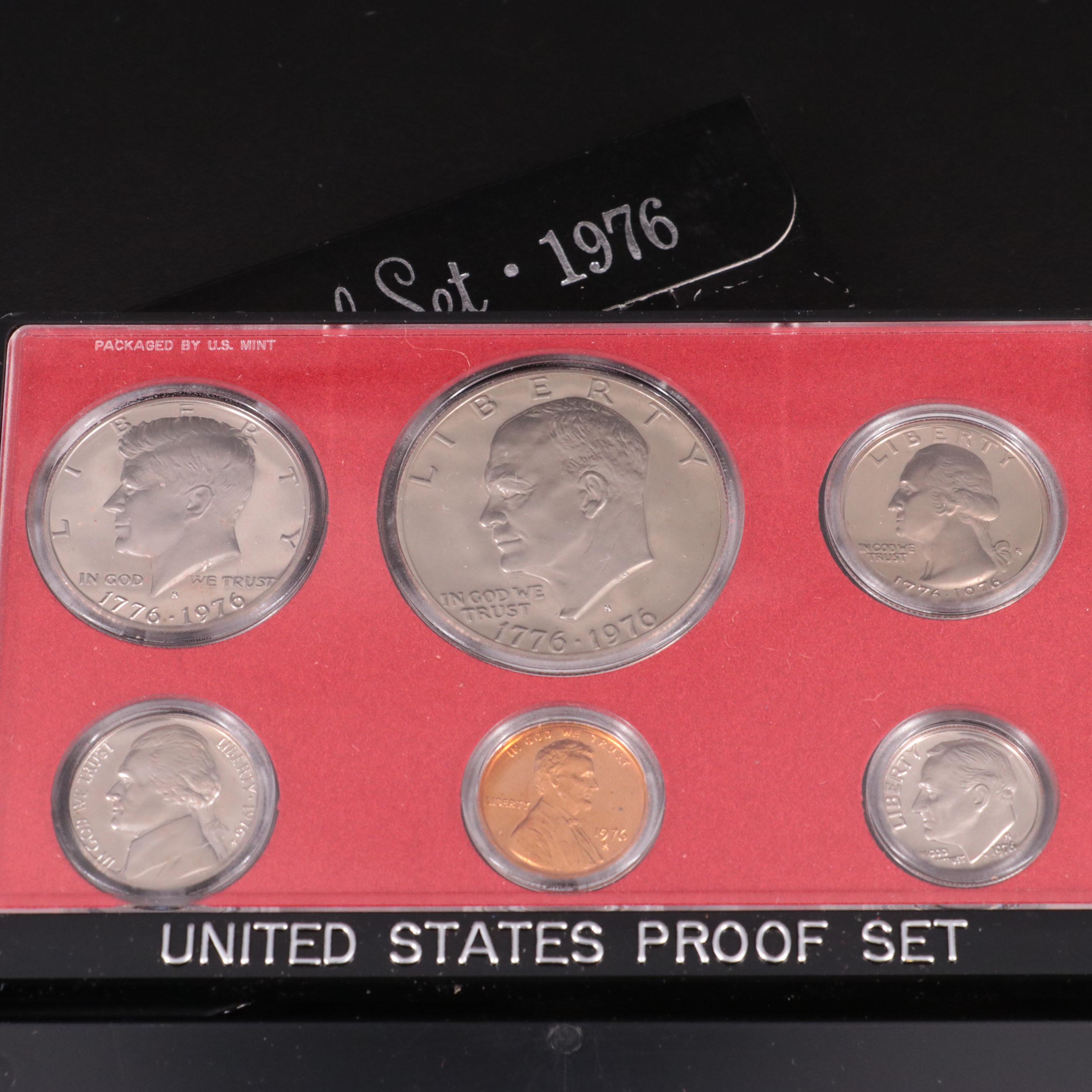 Twenty-Three Different United States Proof Sets 1970-1990 Complete and 1992 & 93