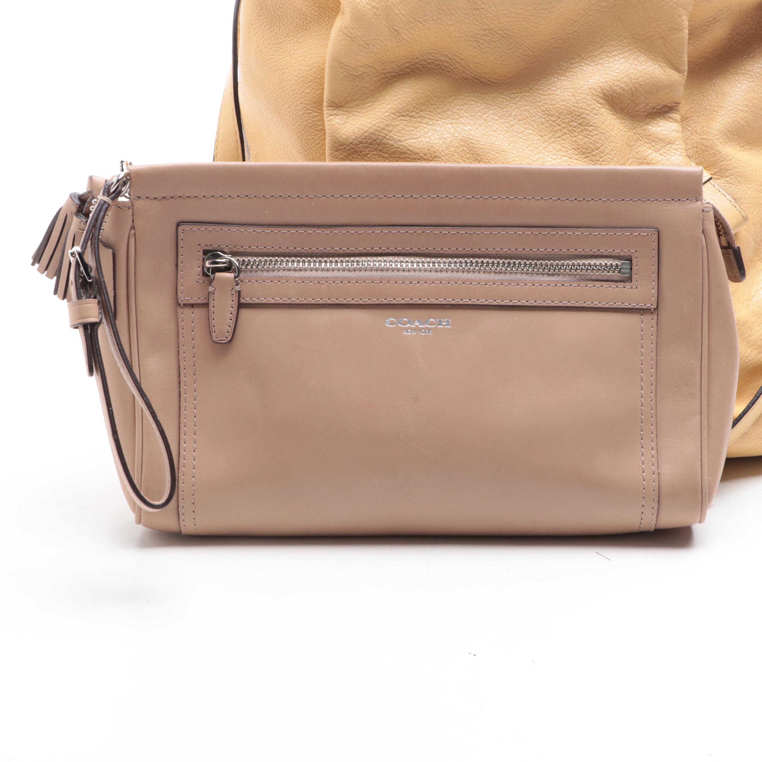 Coach Madison Isabelle Leather Shoulder Bag and Wristlets