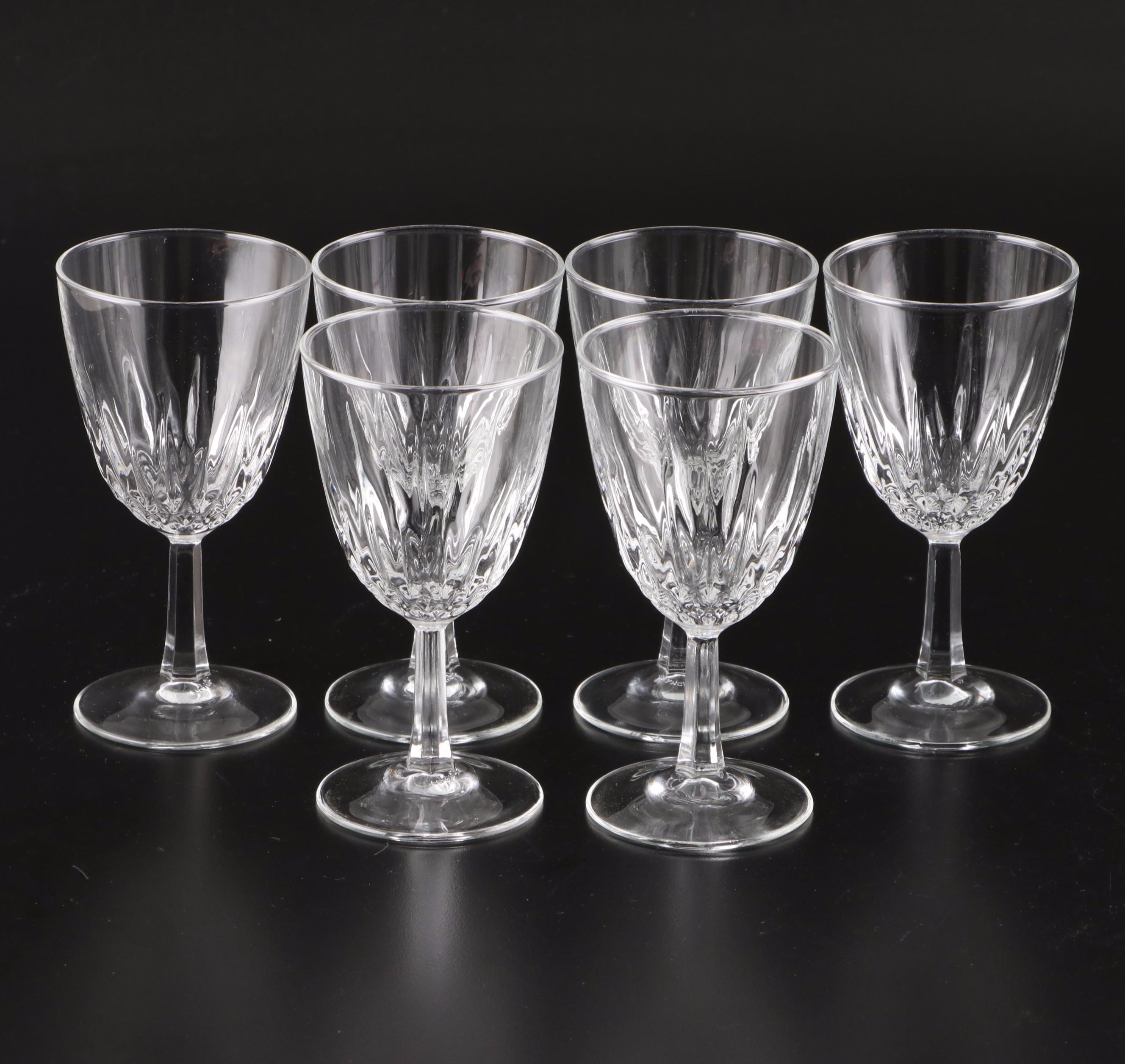 Cristal d'Arques-Durand "Diamant" and "Longchamp" Crystal Stemware