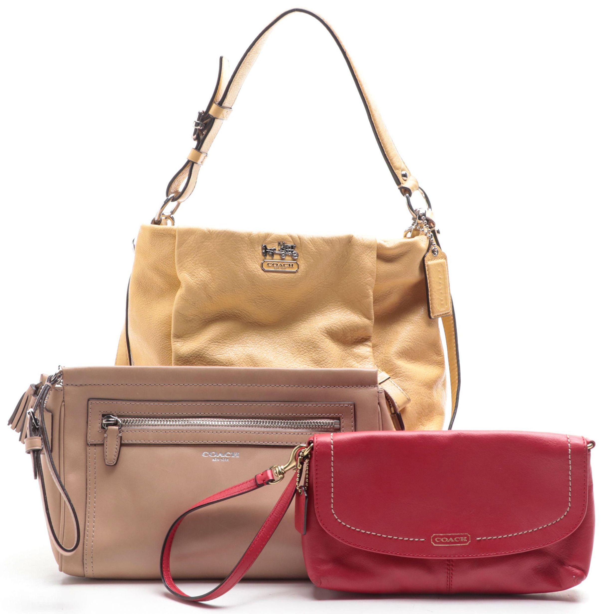 Coach Madison Isabelle Leather Shoulder Bag and Wristlets