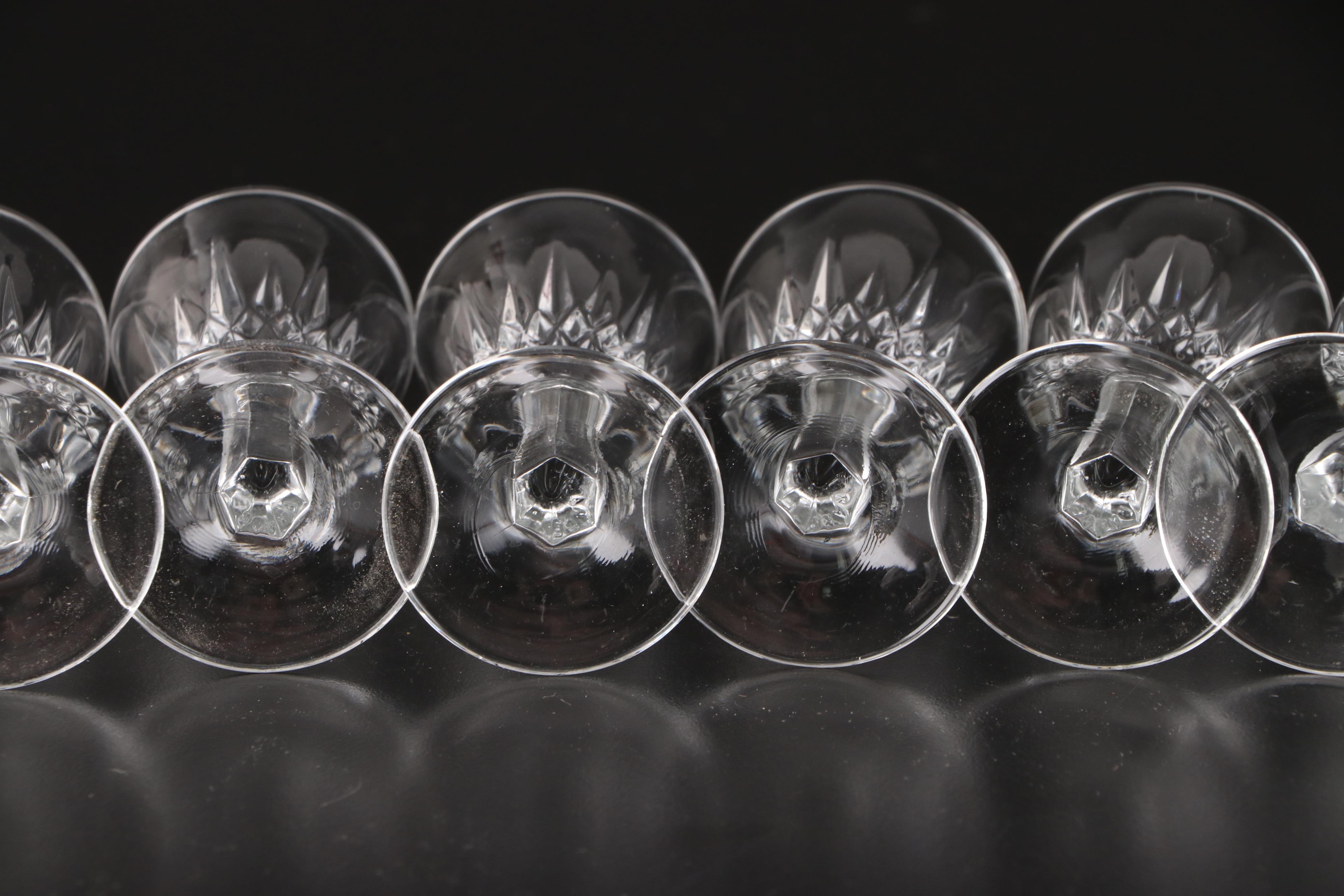 Cristal d'Arques-Durand "Diamant" and "Longchamp" Crystal Stemware