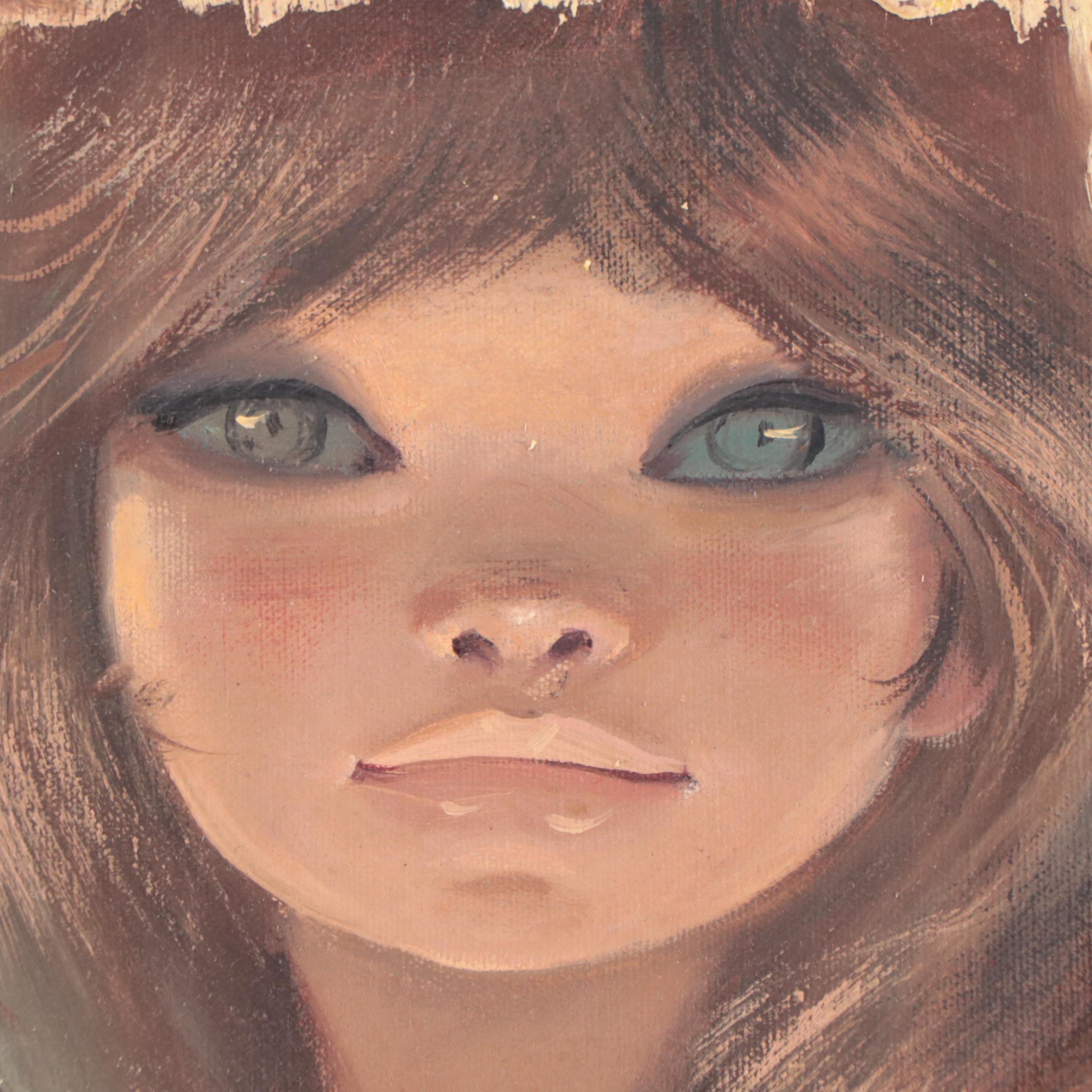 Igor Pantuhoff Portrait Oil Painting of Young Woman