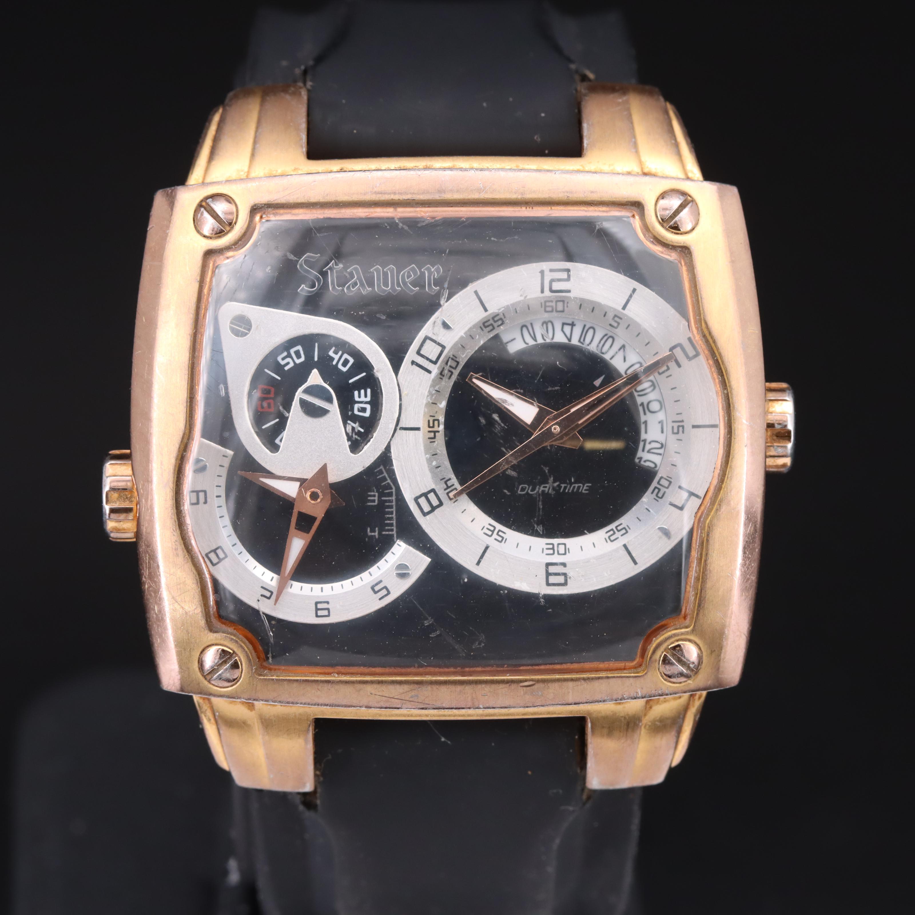 Stauer Dual Time Zone Quartz Watch