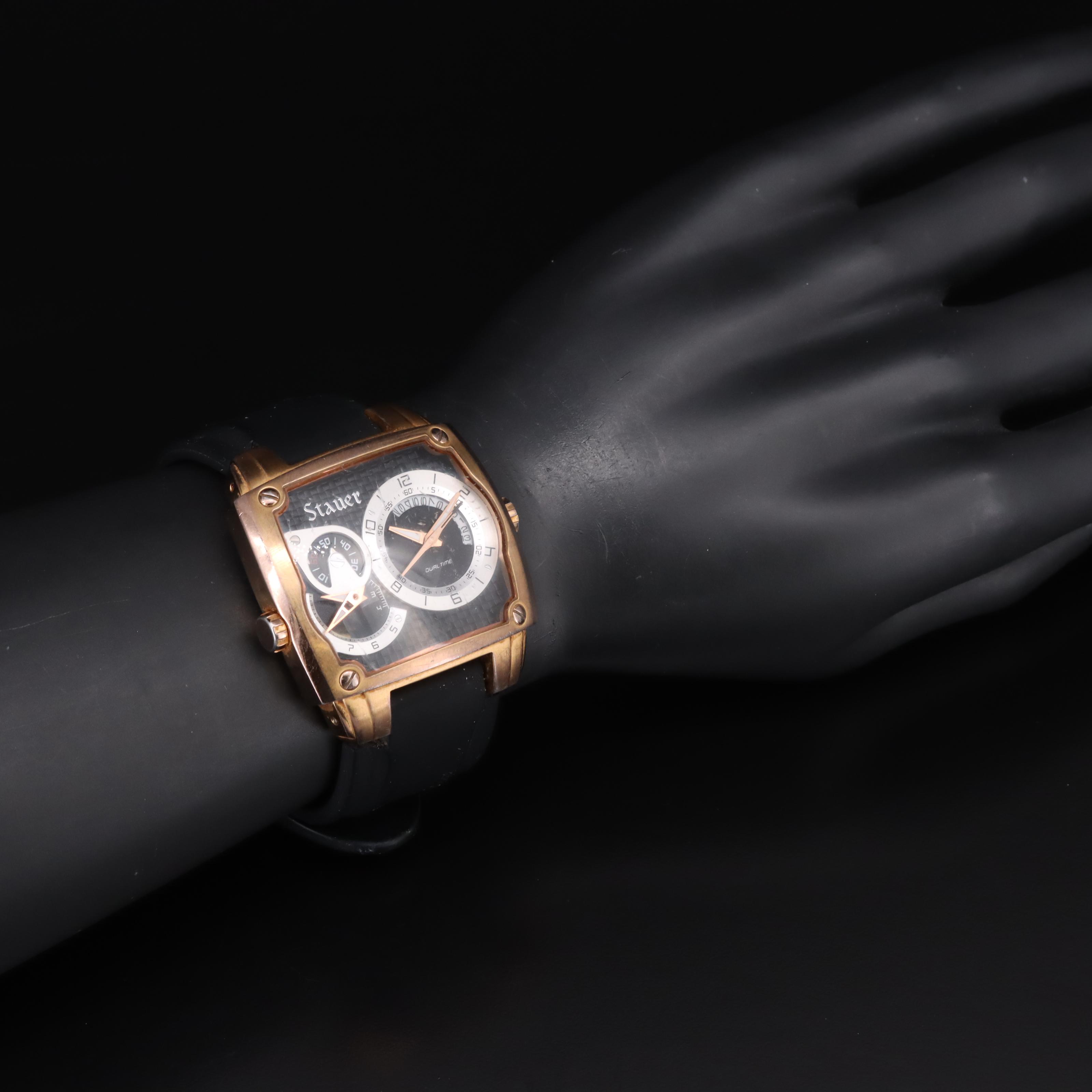 Stauer Dual Time Zone Quartz Watch