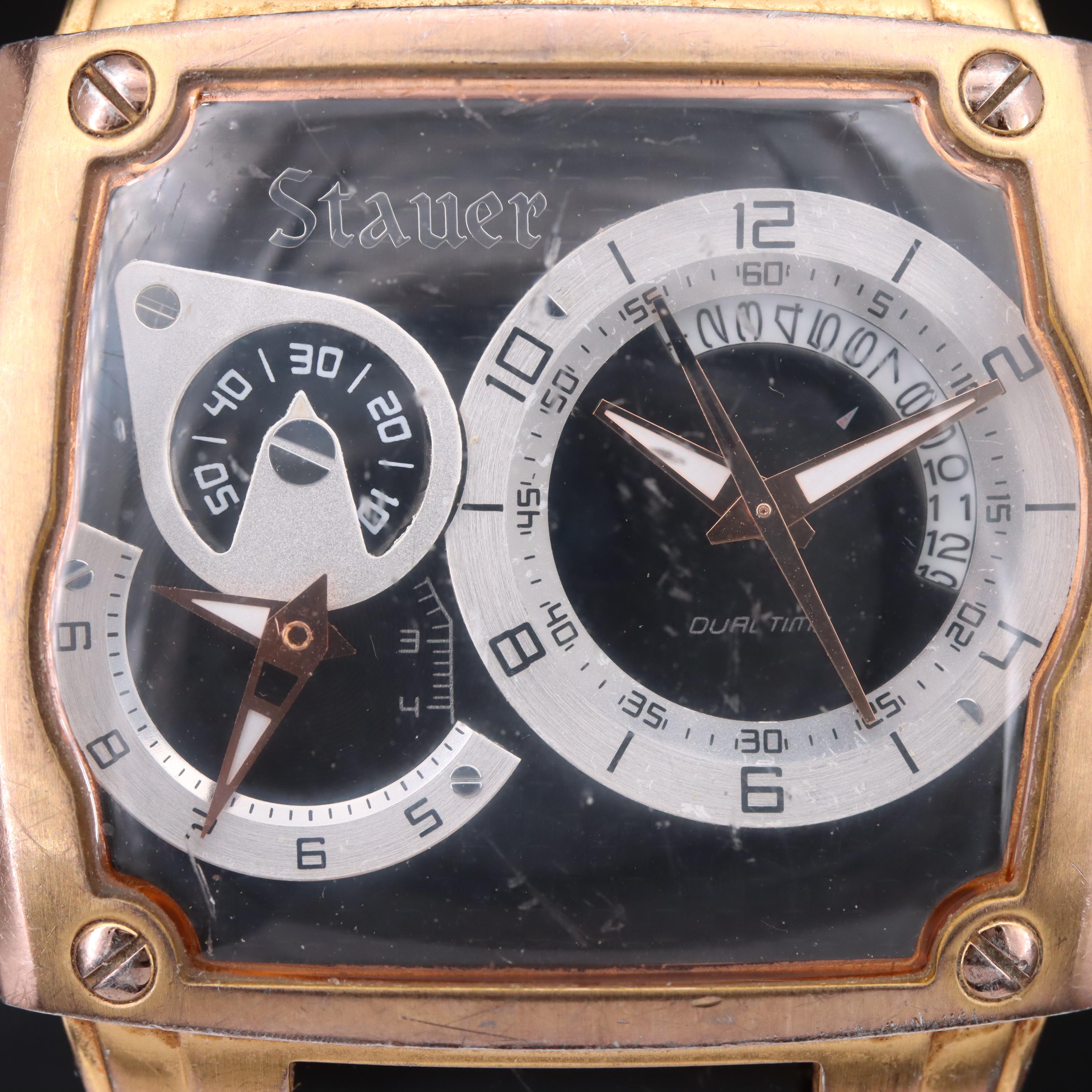 Stauer Dual Time Zone Quartz Watch