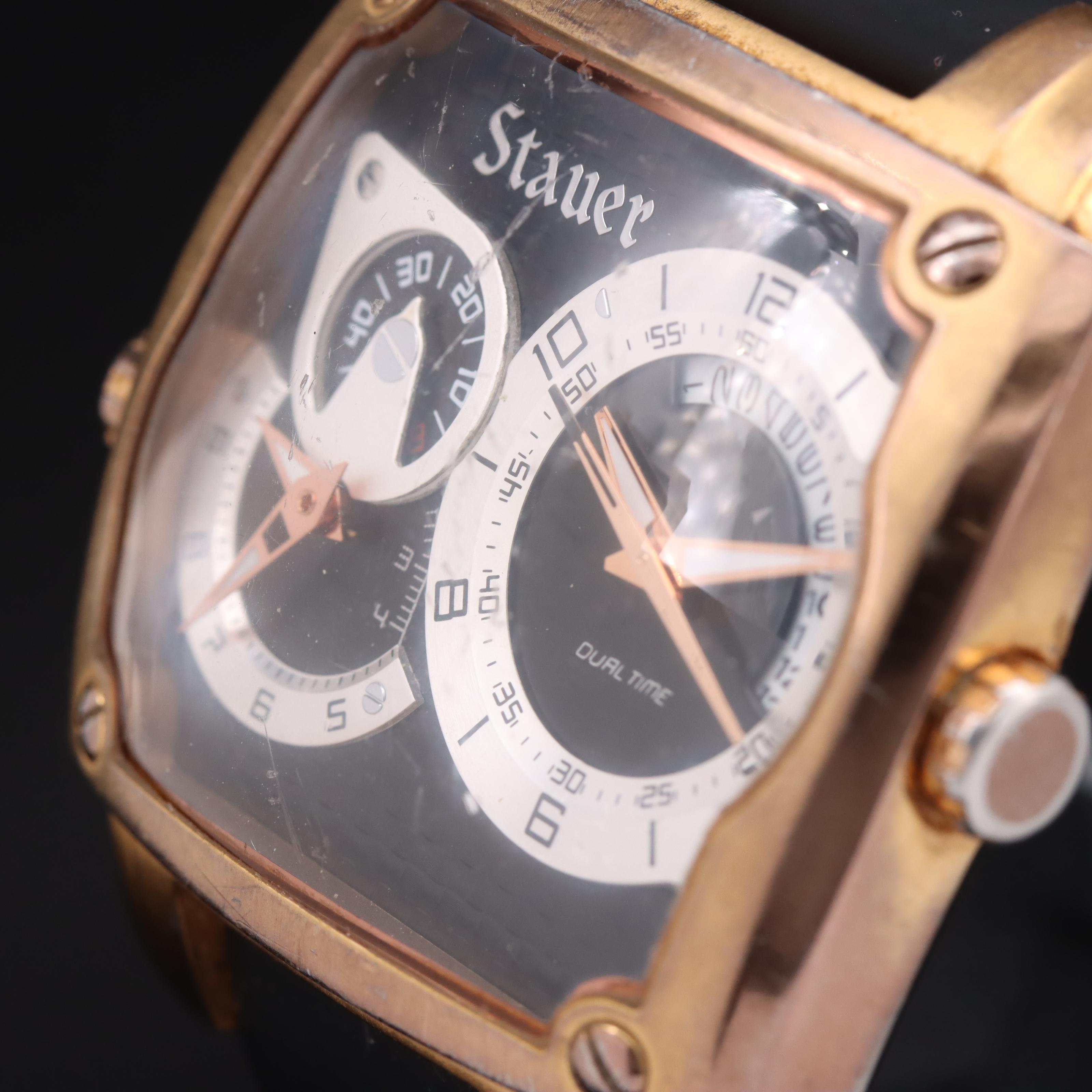 Stauer Dual Time Zone Quartz Watch