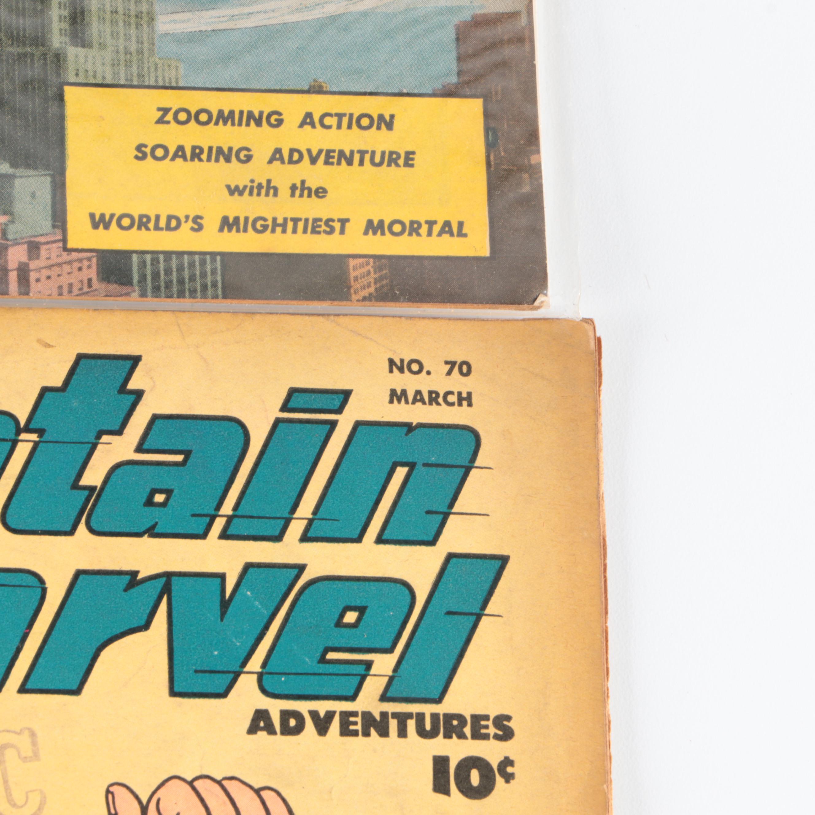 Golden Age Captain Marvel Adventures Comic Books