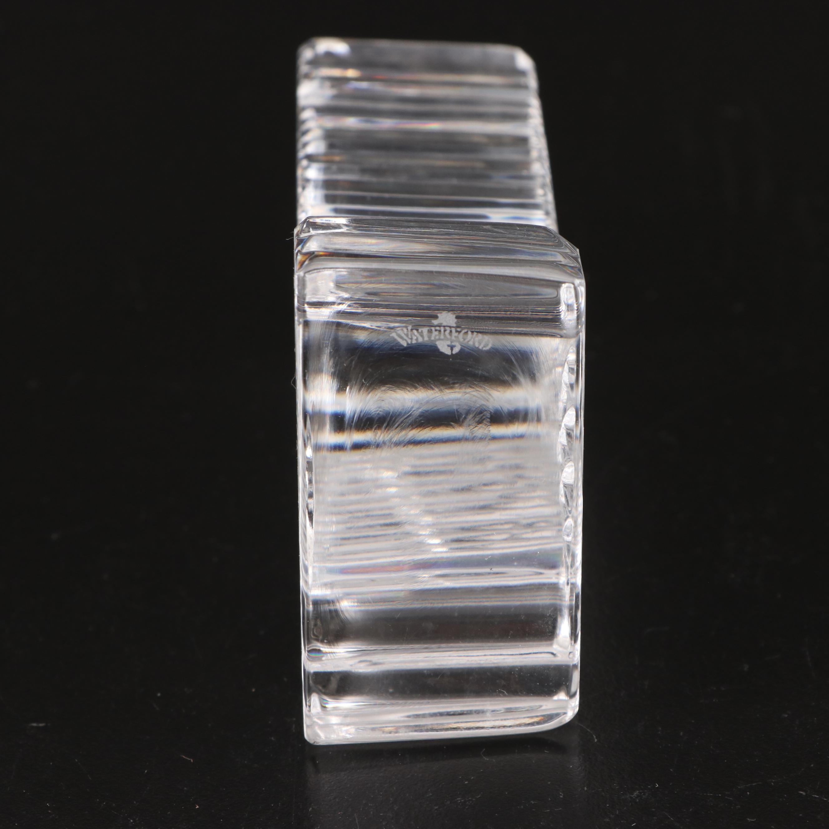 Marquis by Waterford "Brookside" Crystal Wine Glasses with Bells and Figurine