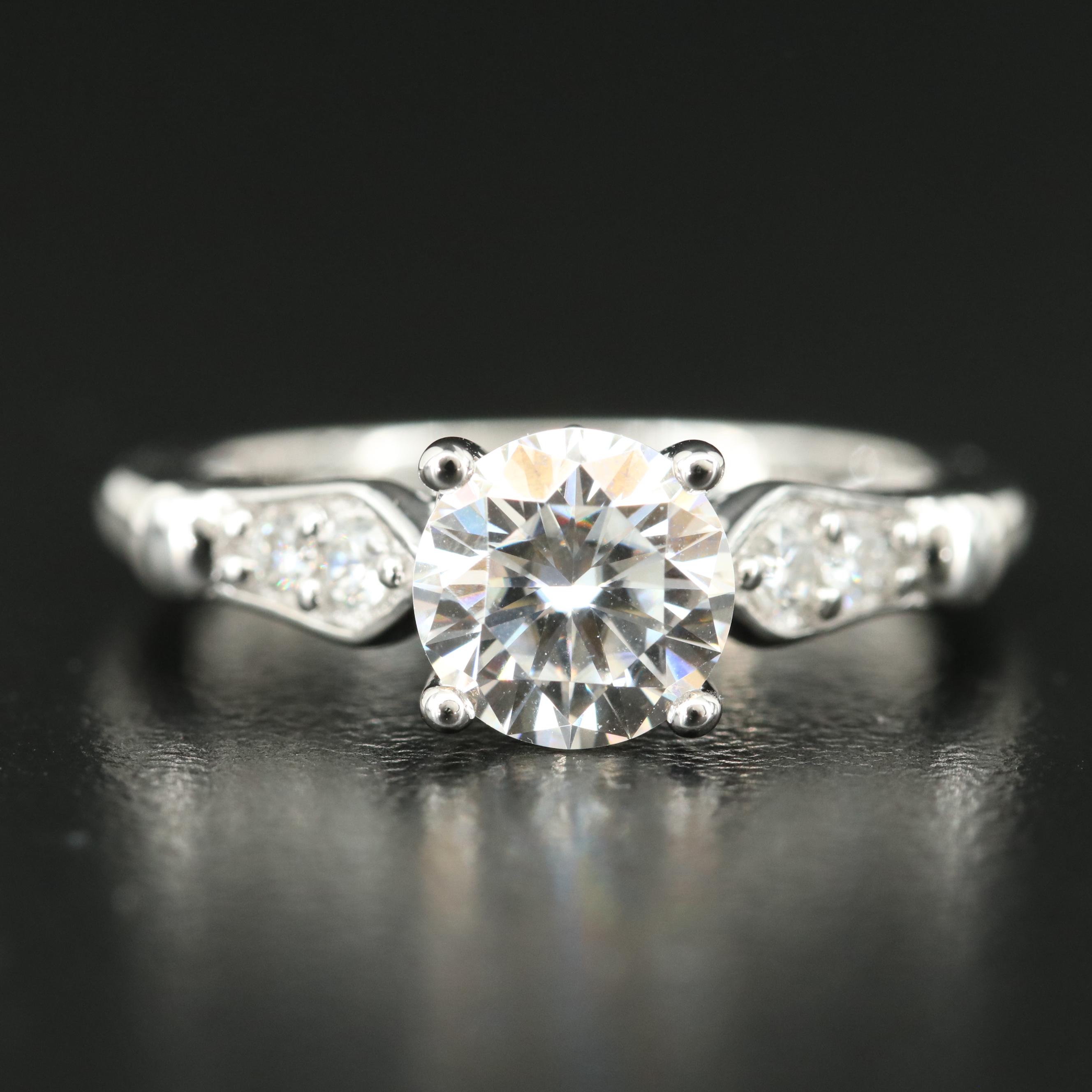 Sterling Moissanite Ring