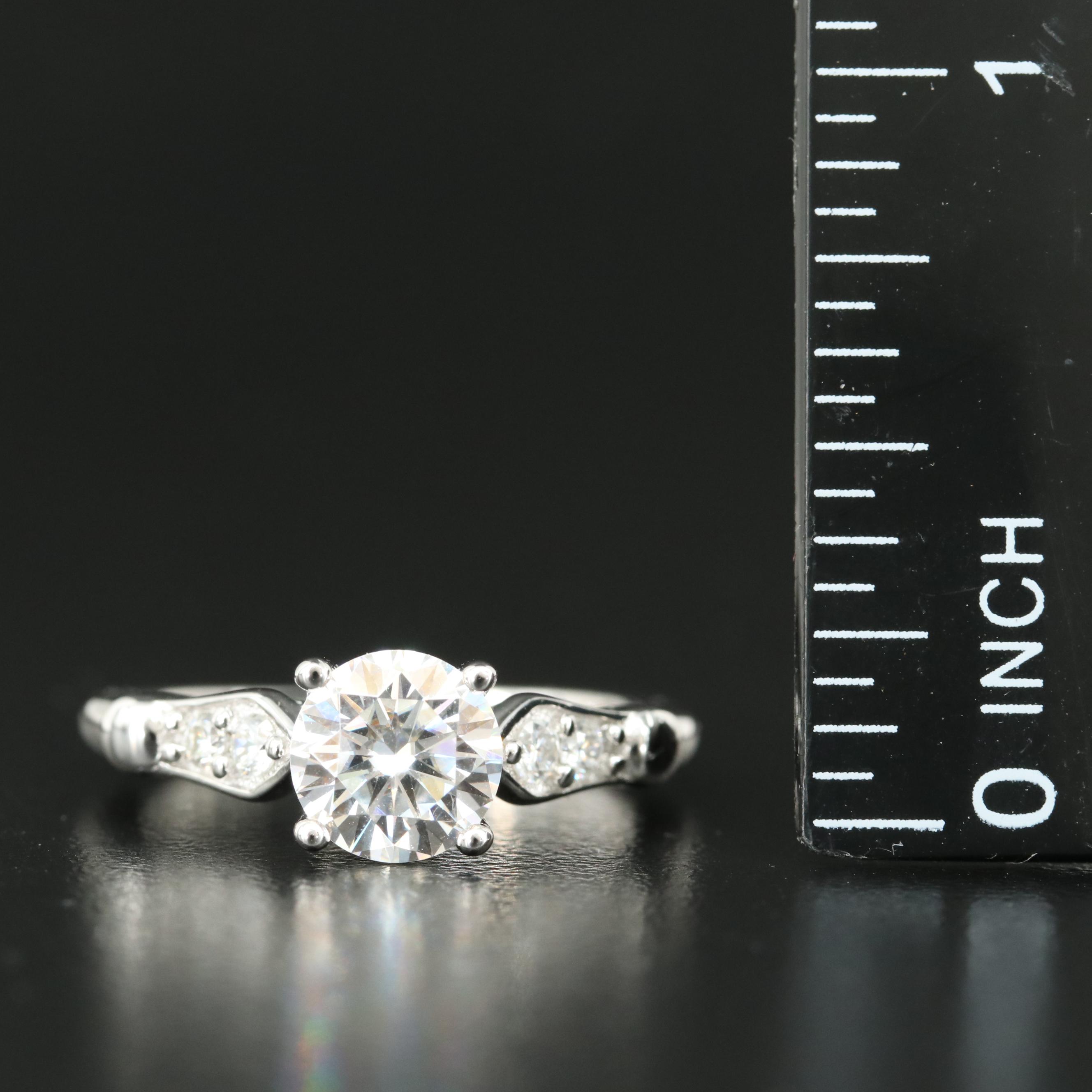 Sterling Moissanite Ring