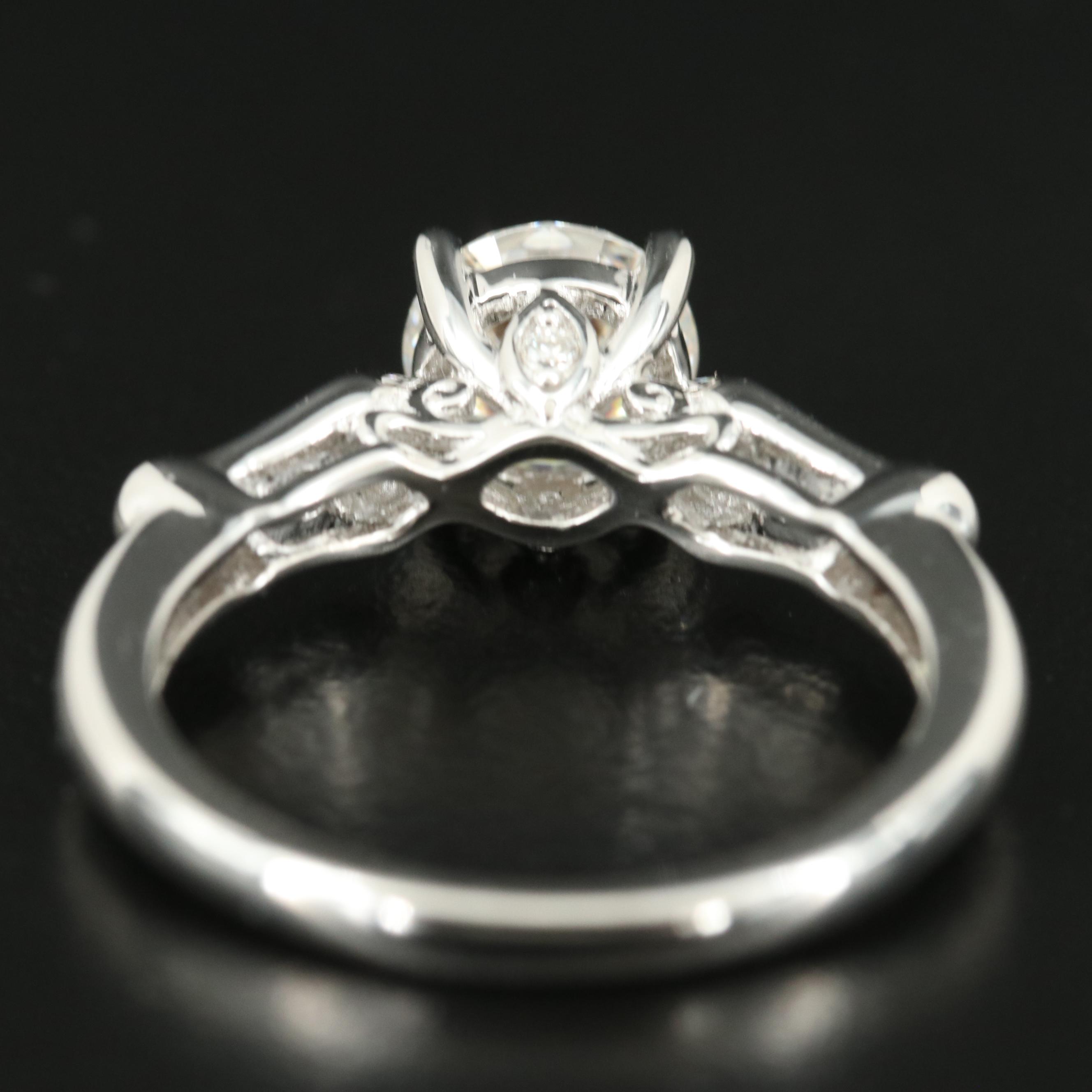 Sterling Moissanite Ring