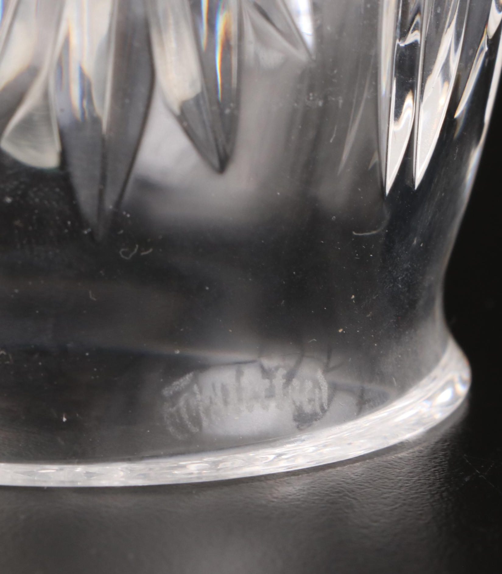 Marquis by Waterford "Brookside" Crystal Wine Glasses with Bells and Figurine