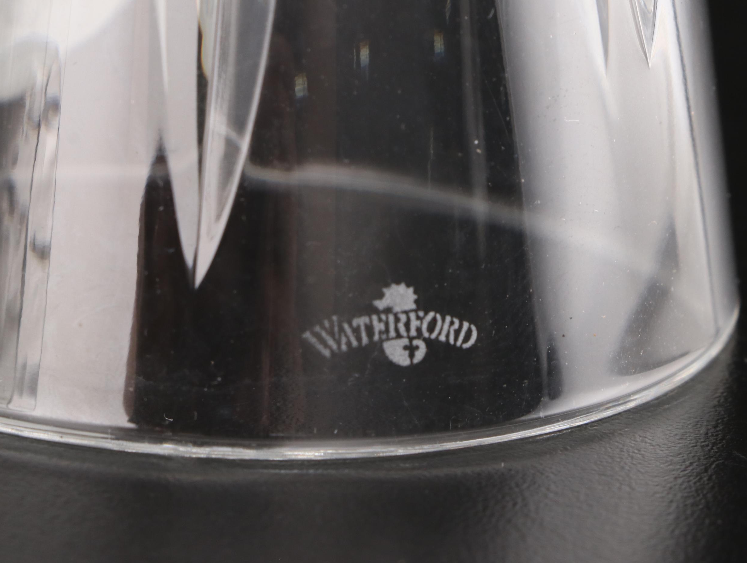 Marquis by Waterford "Brookside" Crystal Wine Glasses with Bells and Figurine