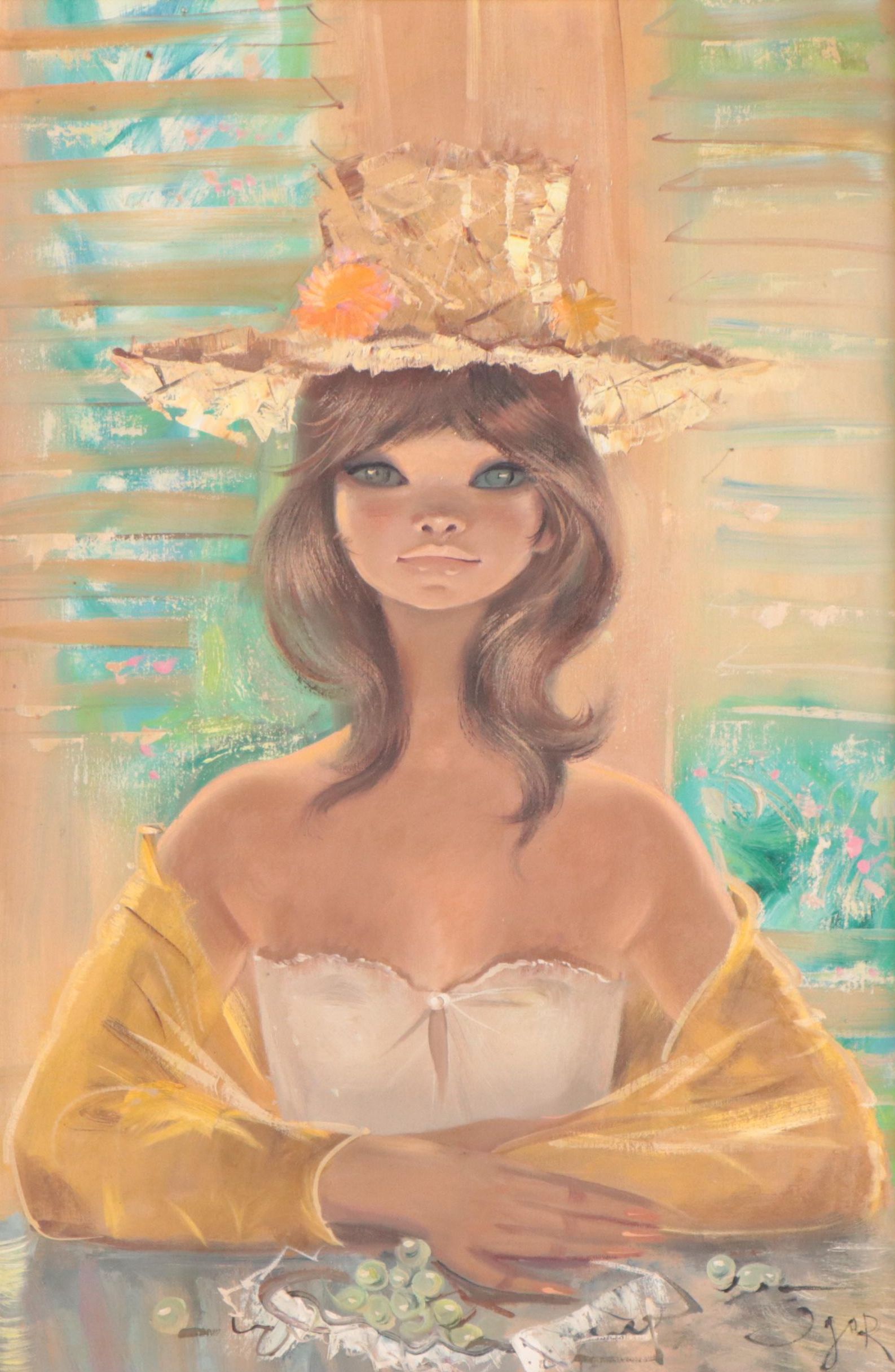 Igor Pantuhoff Portrait Oil Painting of Young Woman