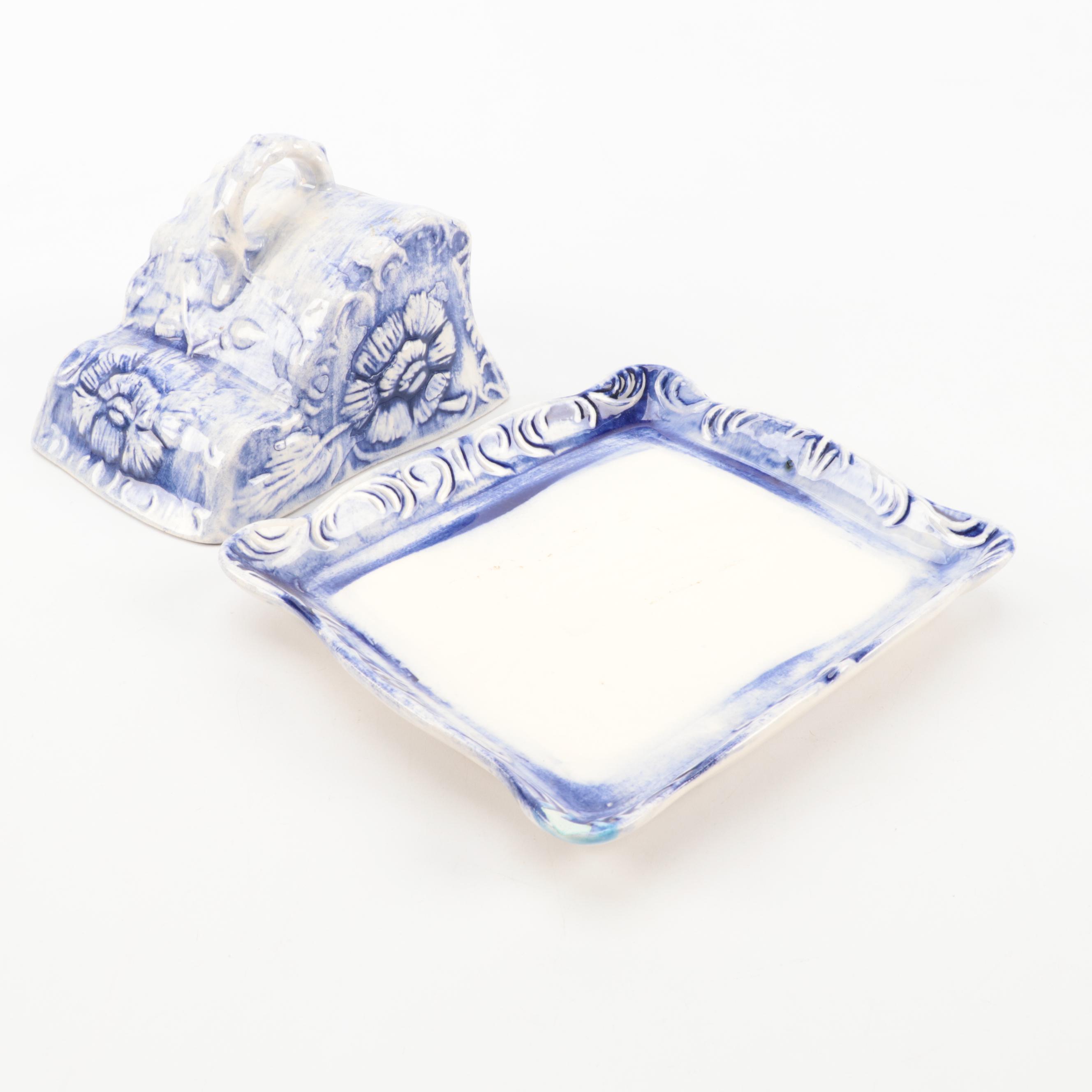 Ceramic Ball Pitchers with Victorian Style Cheese Dome and Condiment ...