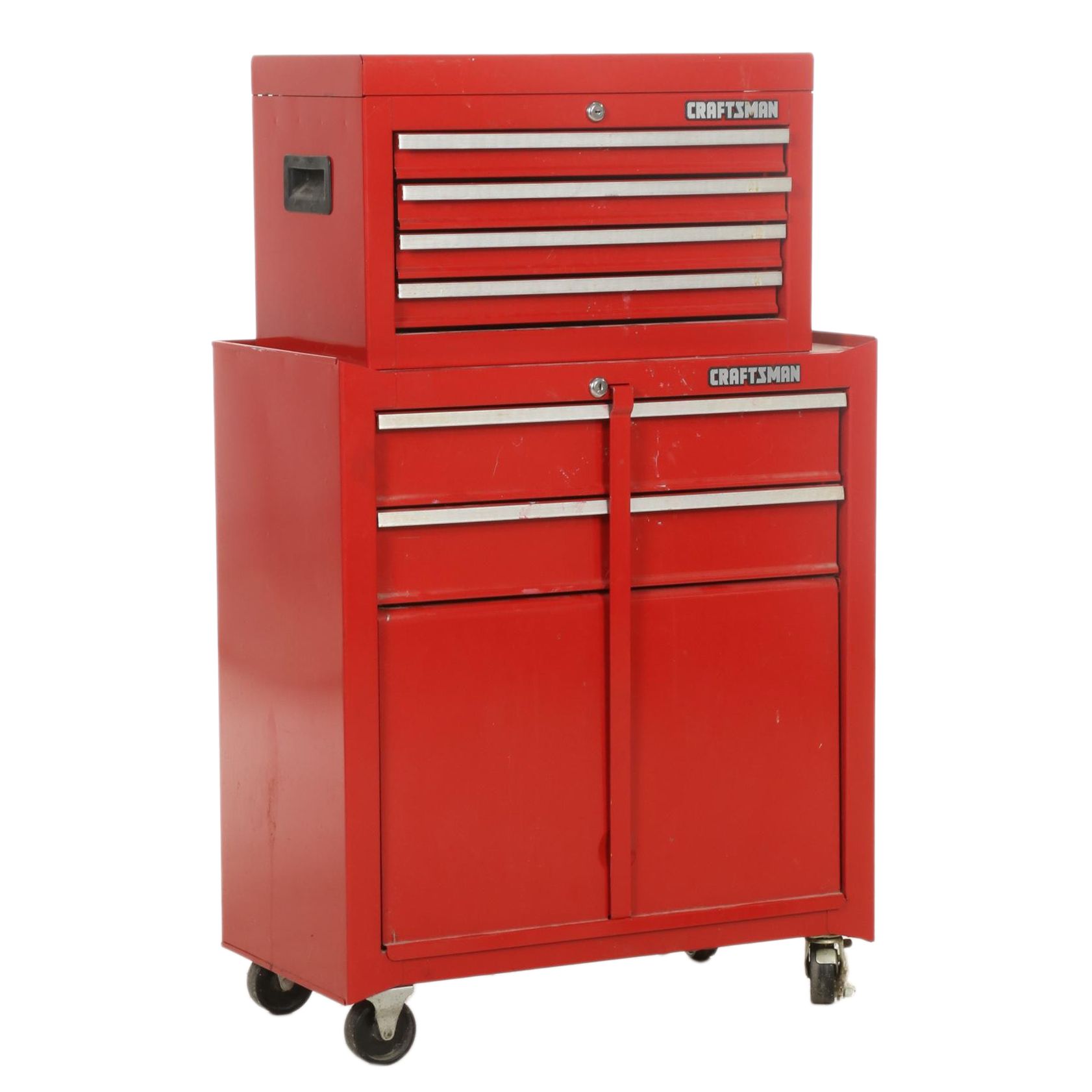 Craftsman Metal Rolling Stool Chest with Tools