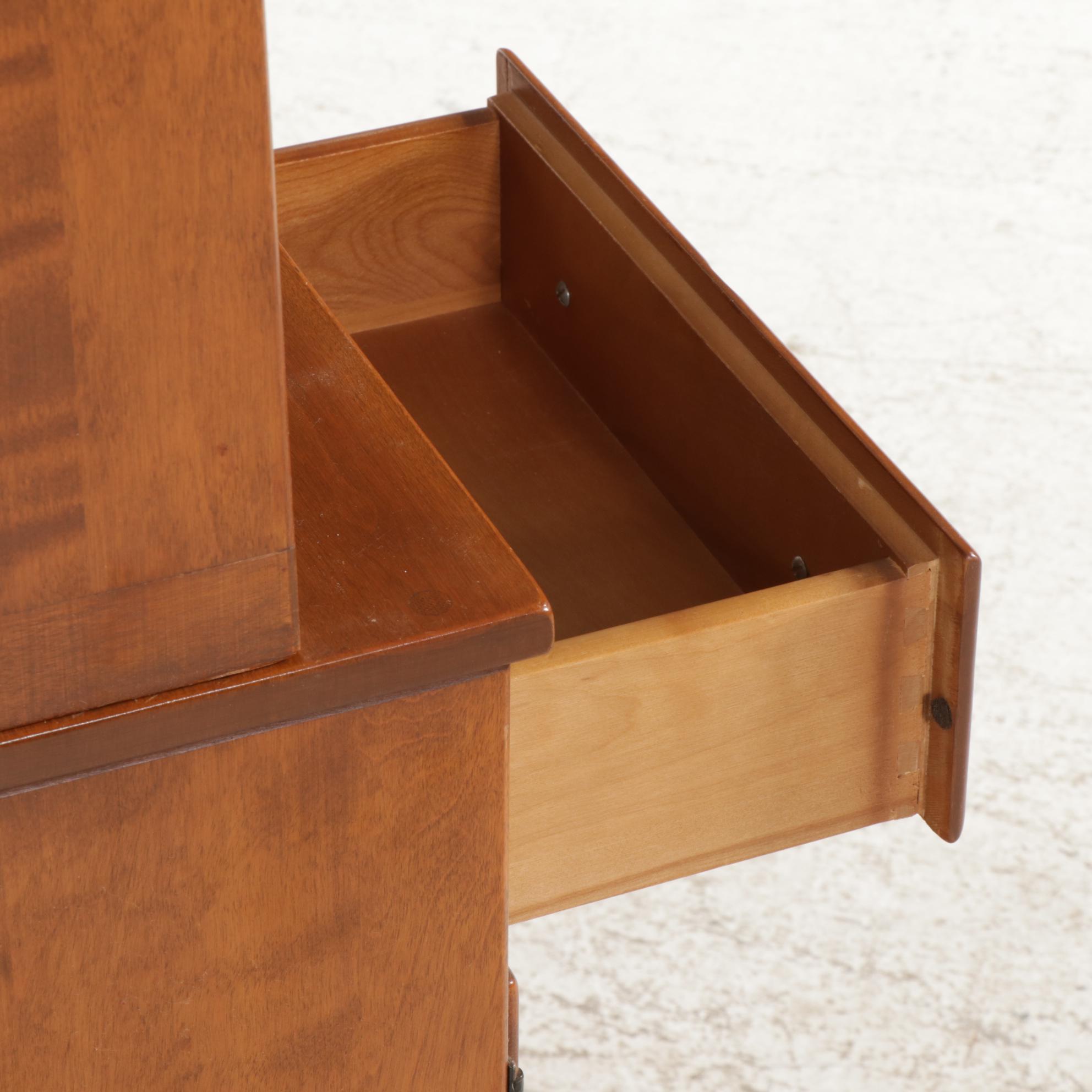 Ethan Allen Wooden Computer Media Cabinet