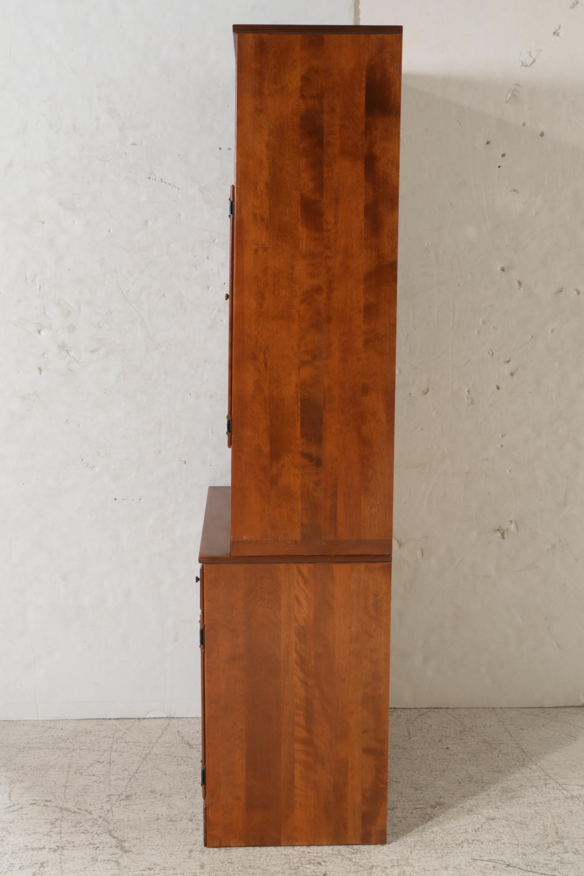 Ethan Allen Wooden Computer Media Cabinet