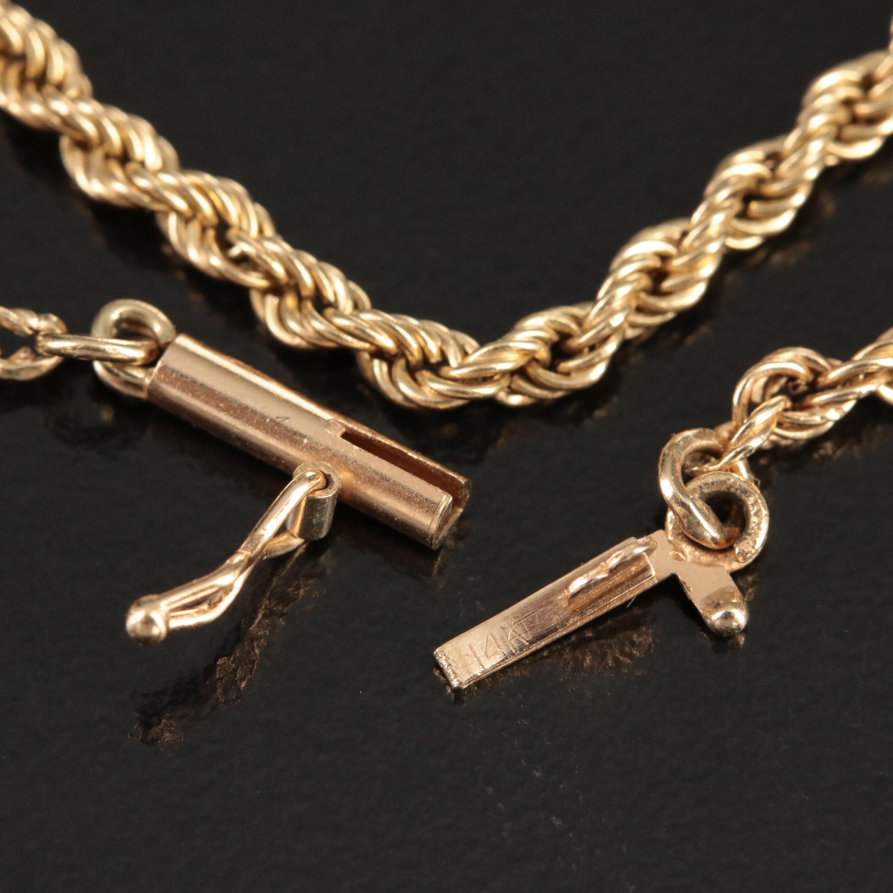 14K Rope Chain Necklace