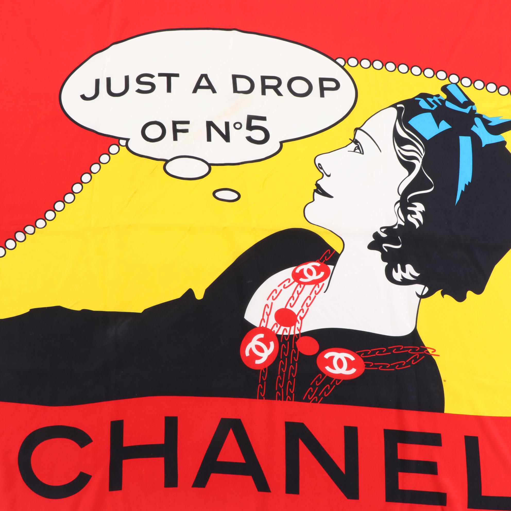 Chanel "Just a Drop of Chanel N° 5" Scarf with Box