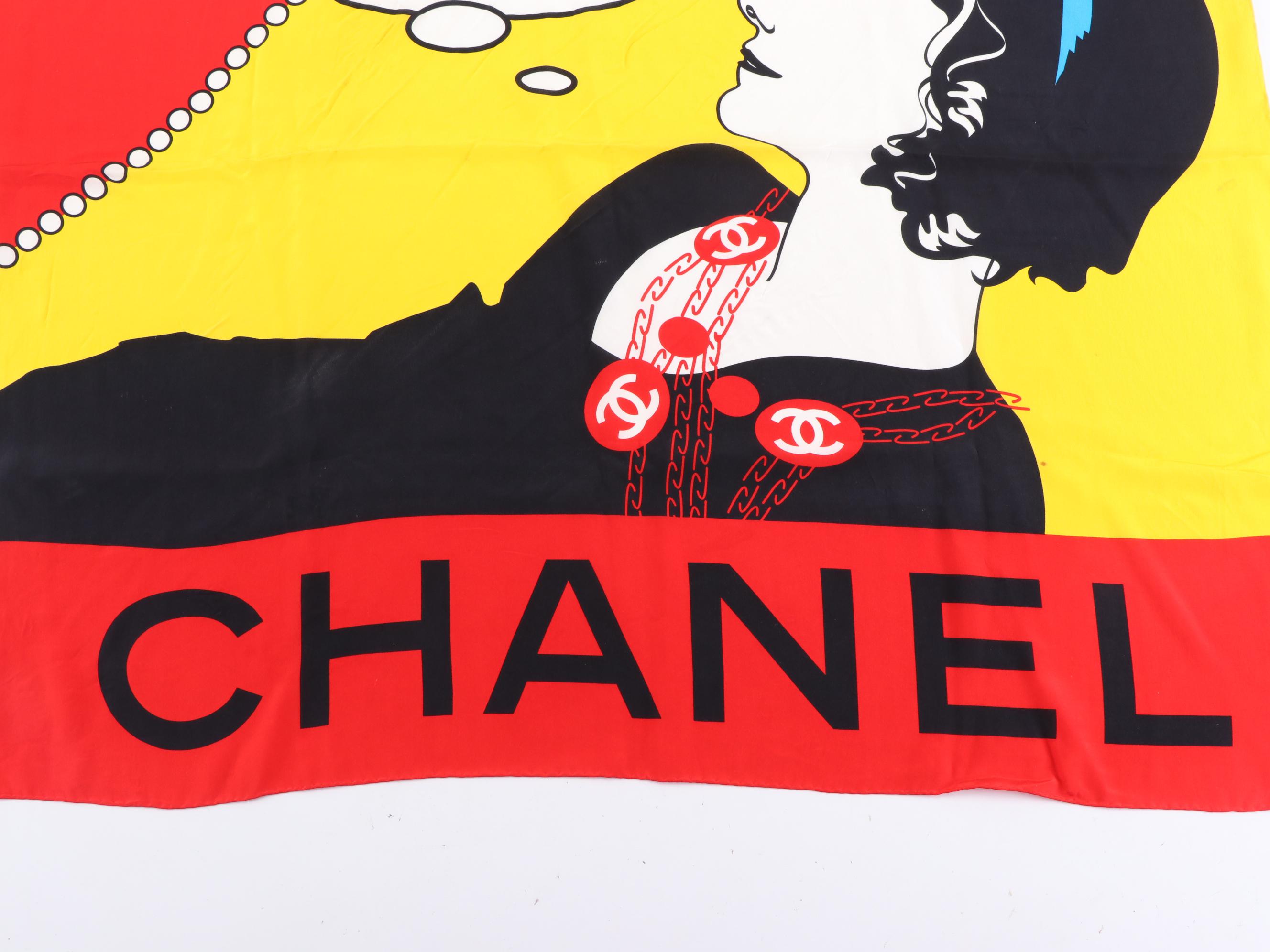 Chanel "Just a Drop of Chanel N° 5" Scarf with Box