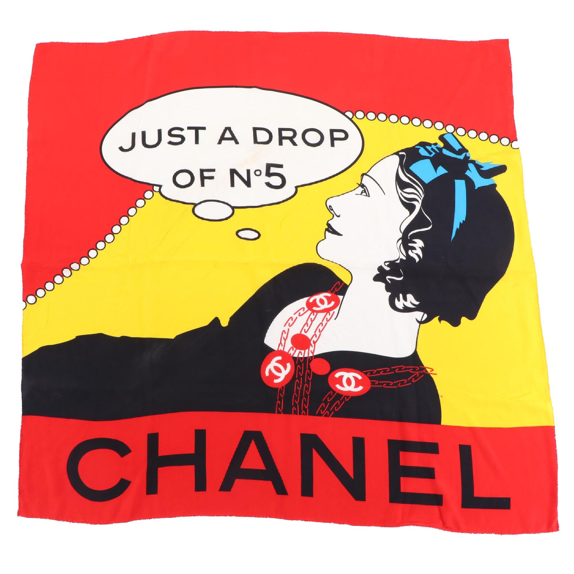 Chanel "Just a Drop of Chanel N° 5" Scarf with Box