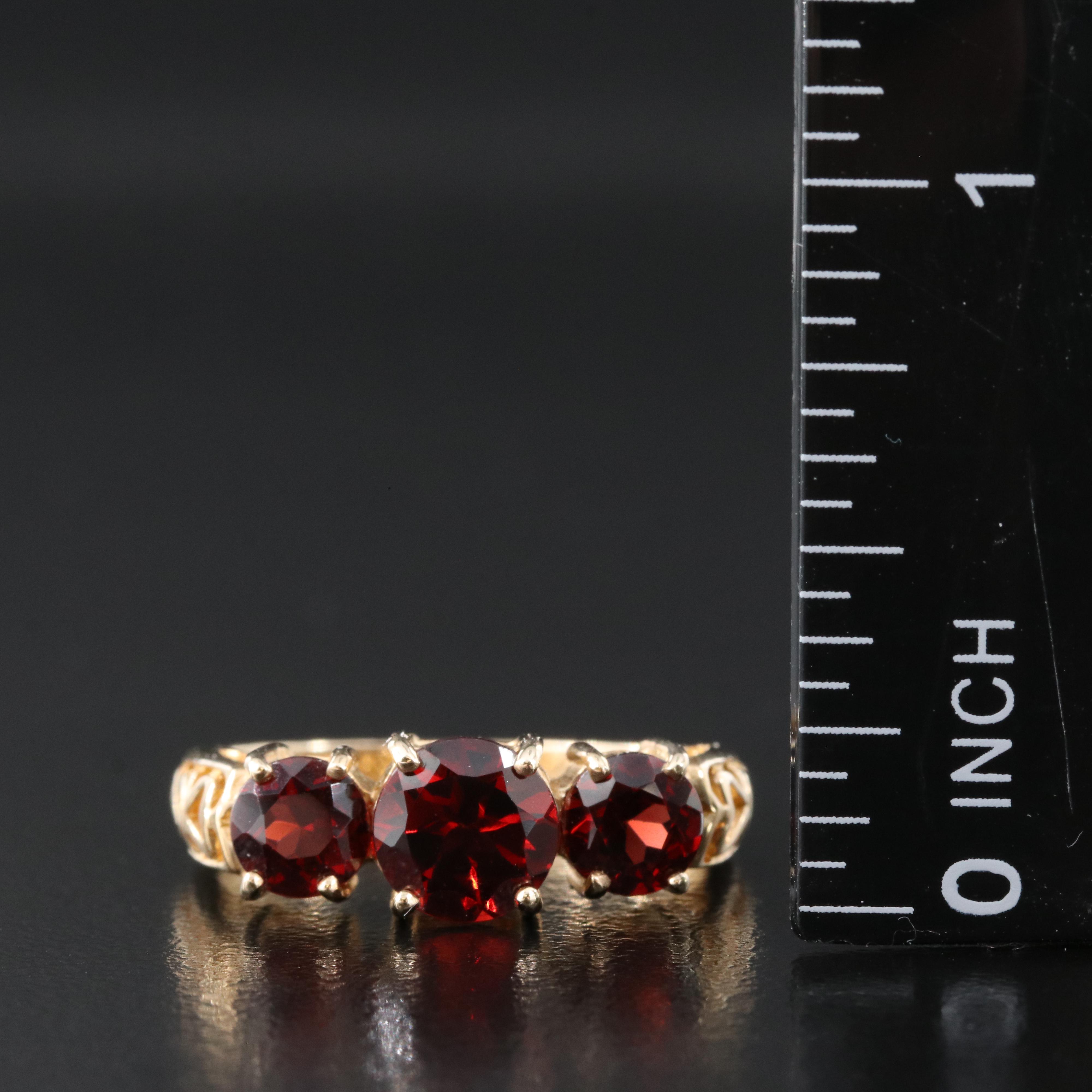 10K Garnet Ring