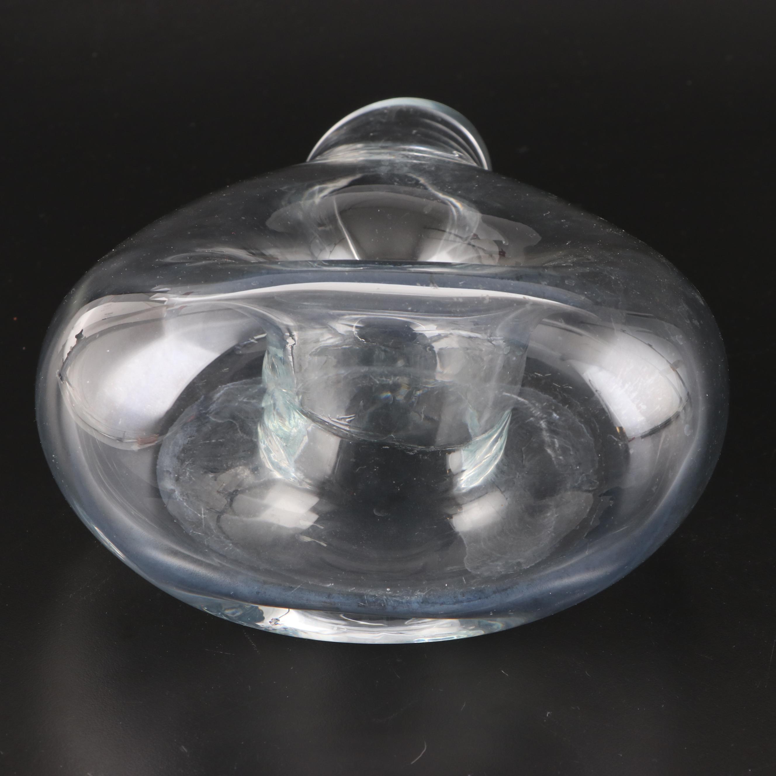 Fostoria "Coin Glass" Pitcher with Atlantis and Other Glass Decanters