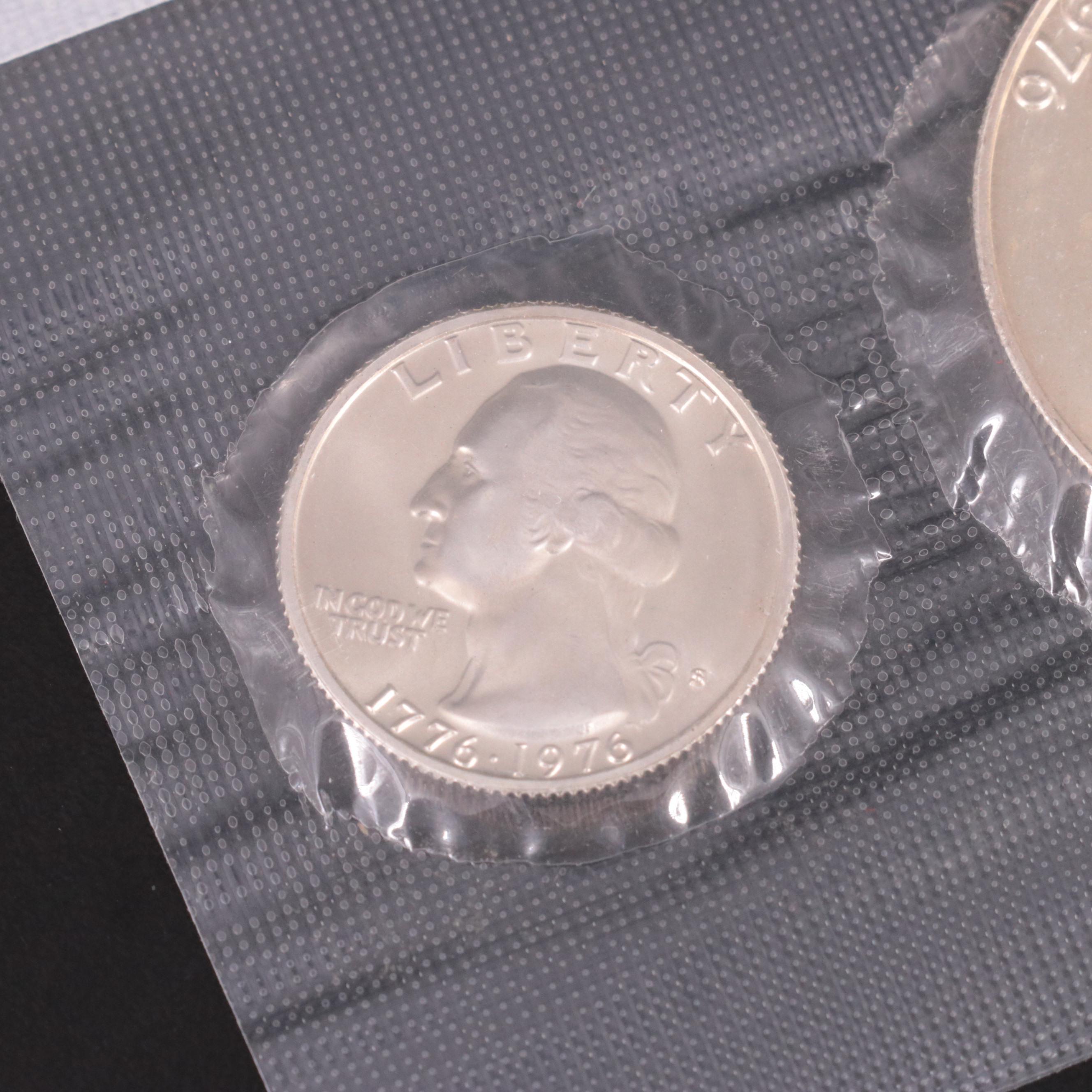 Group of Eleven 1976 Three Piece Silver Bicentennial Uncirculated Sets