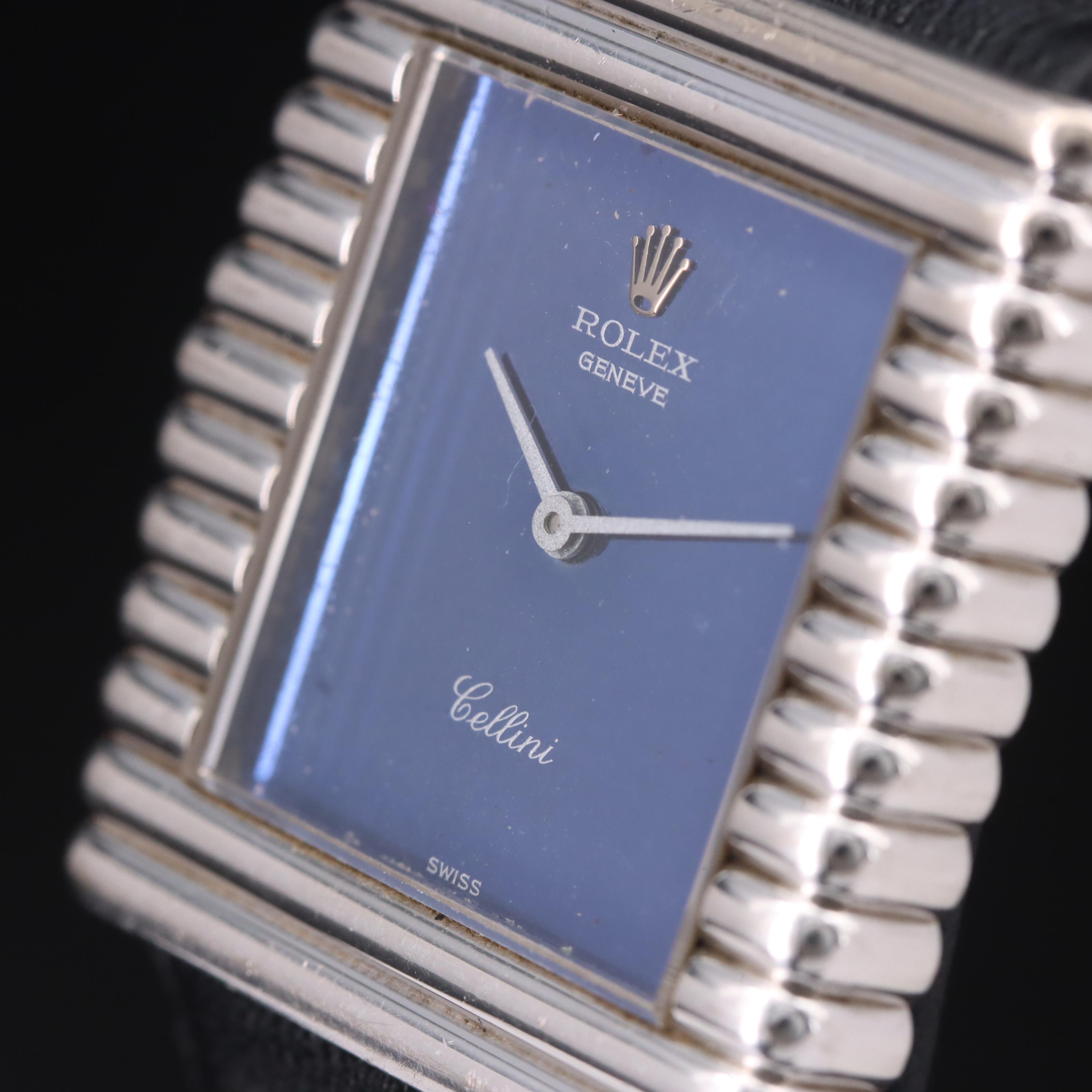 1973 Rolex "King Midas" Cellini 18K Lapis Lazuli Watch