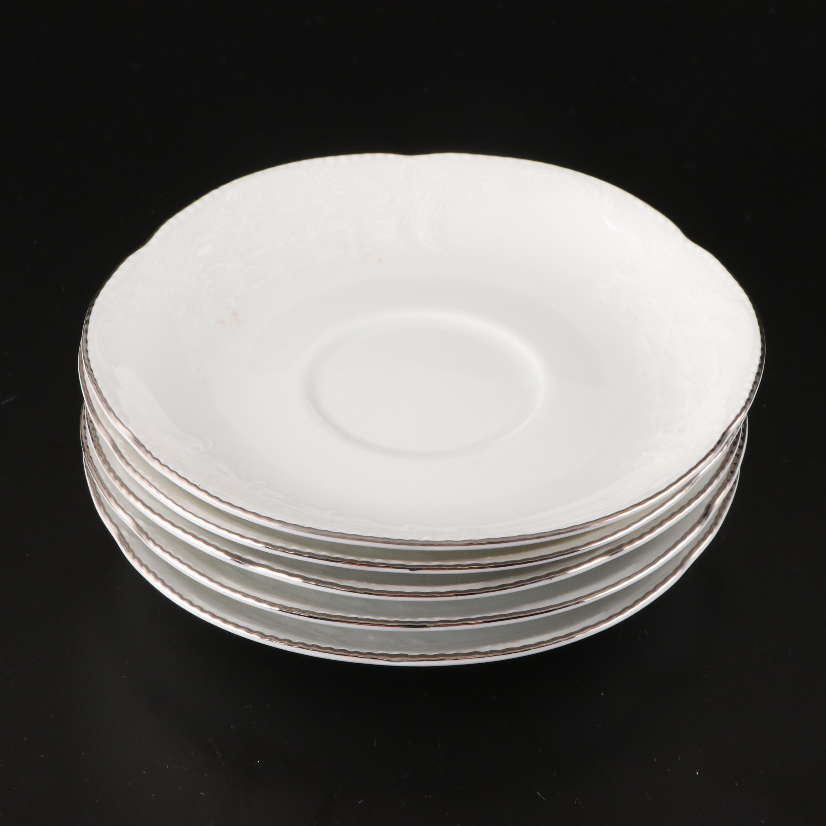 Rosenthal "Sanssouci White" Porcelain Cups and Saucers
