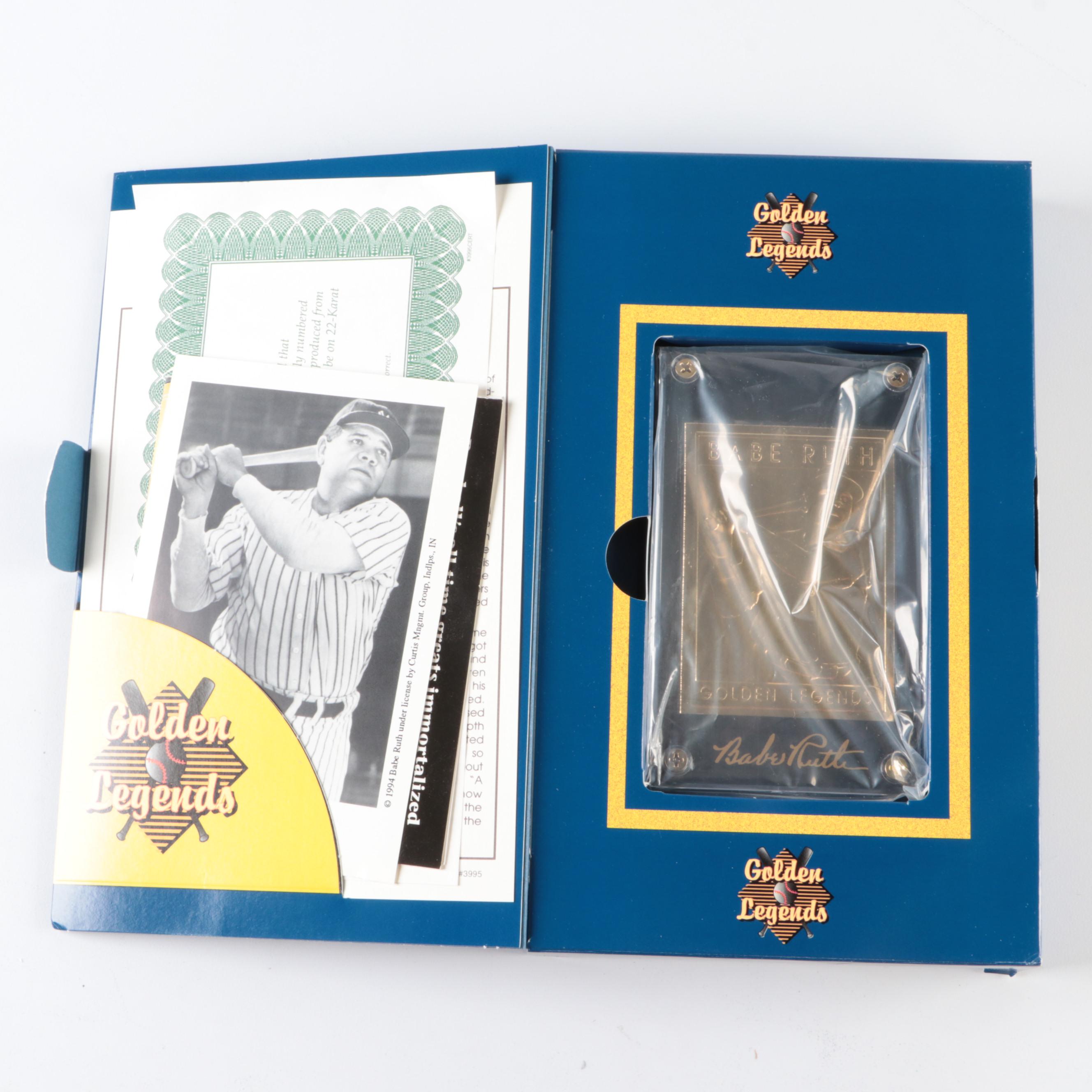 Babe Ruth Facsimile Signed Giclées with Golden Legends Card, and More