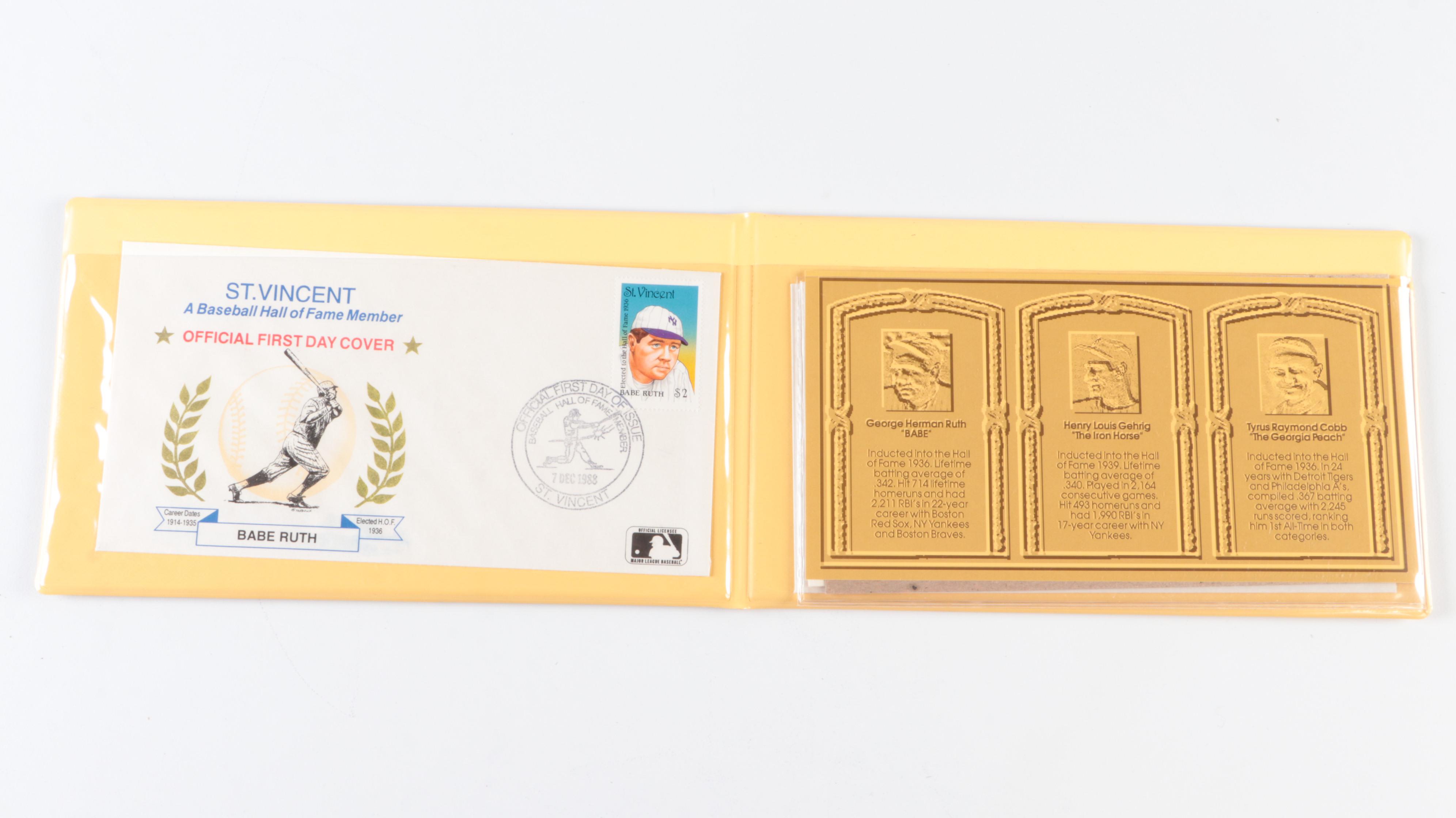 Babe Ruth Facsimile Signed Giclées with Golden Legends Card, and More