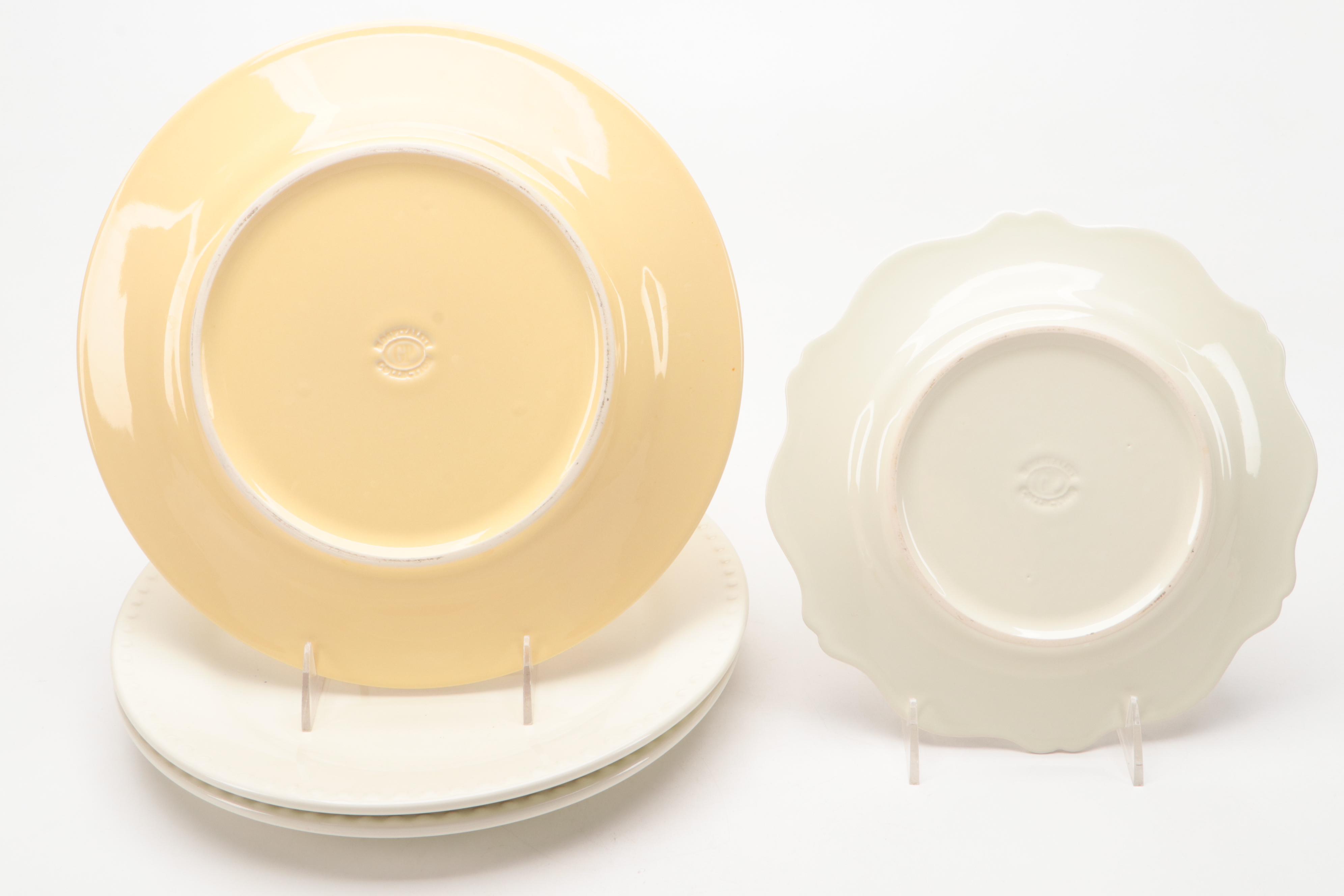 Gail Pittman "Hospitality" Ceramic Plates and Sugar with Other Home Décor