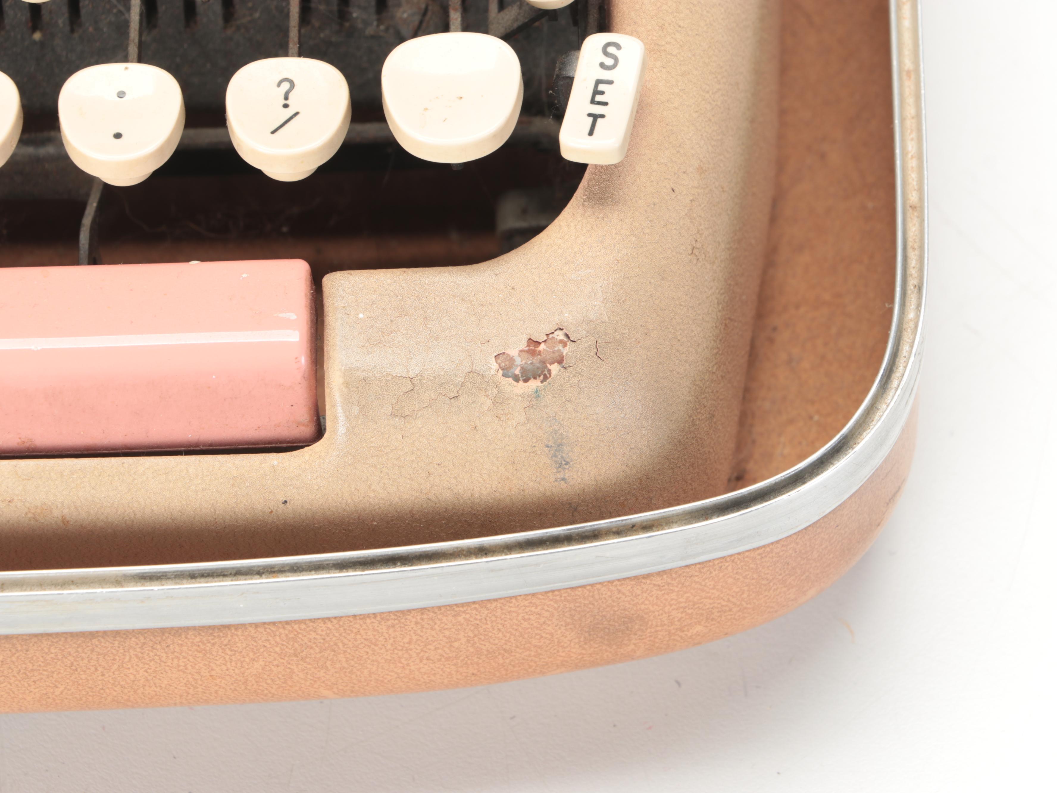 Smith-Corona Silent Super Portable Typewriter and Corded Telephone