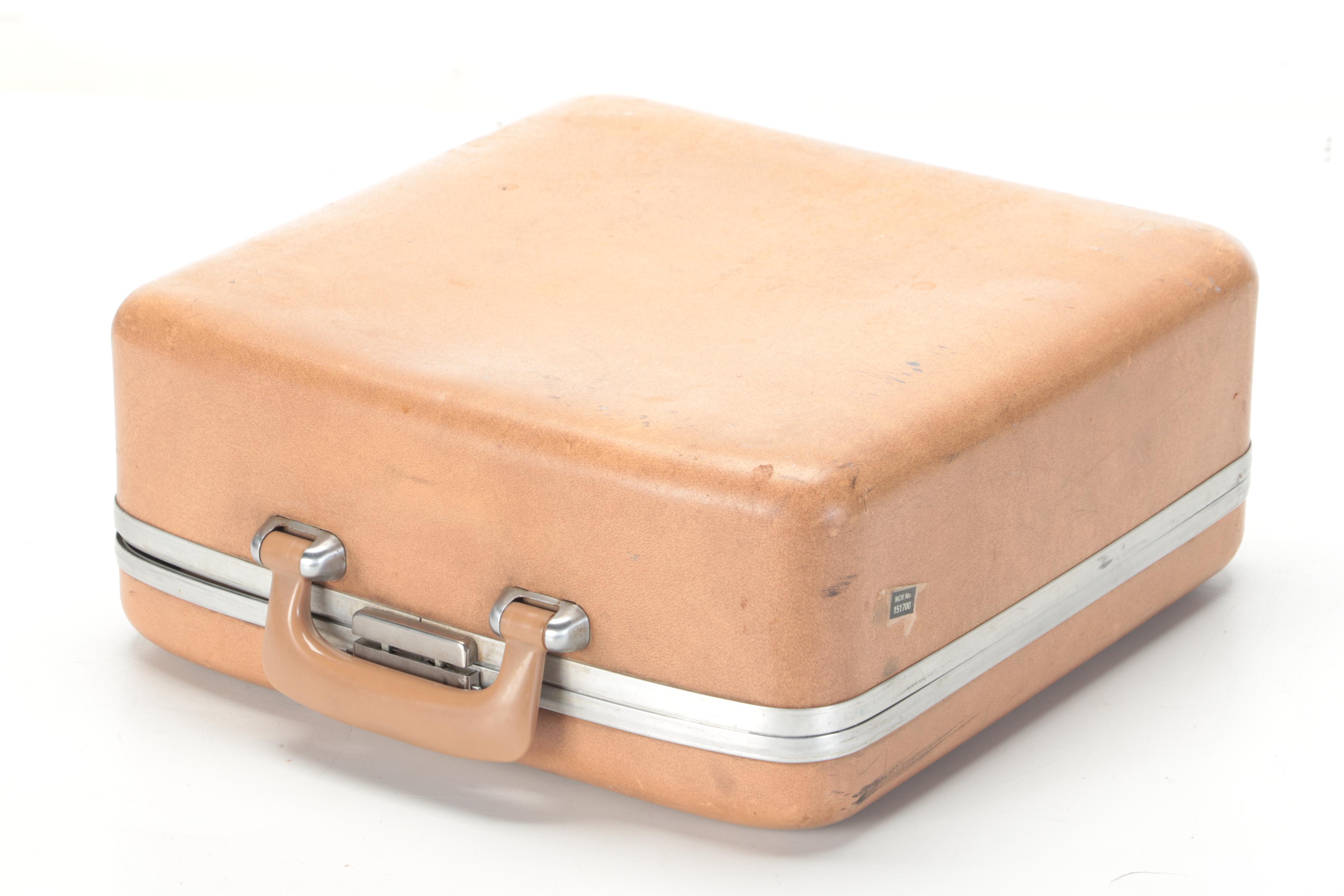 Smith-Corona Silent Super Portable Typewriter and Corded Telephone