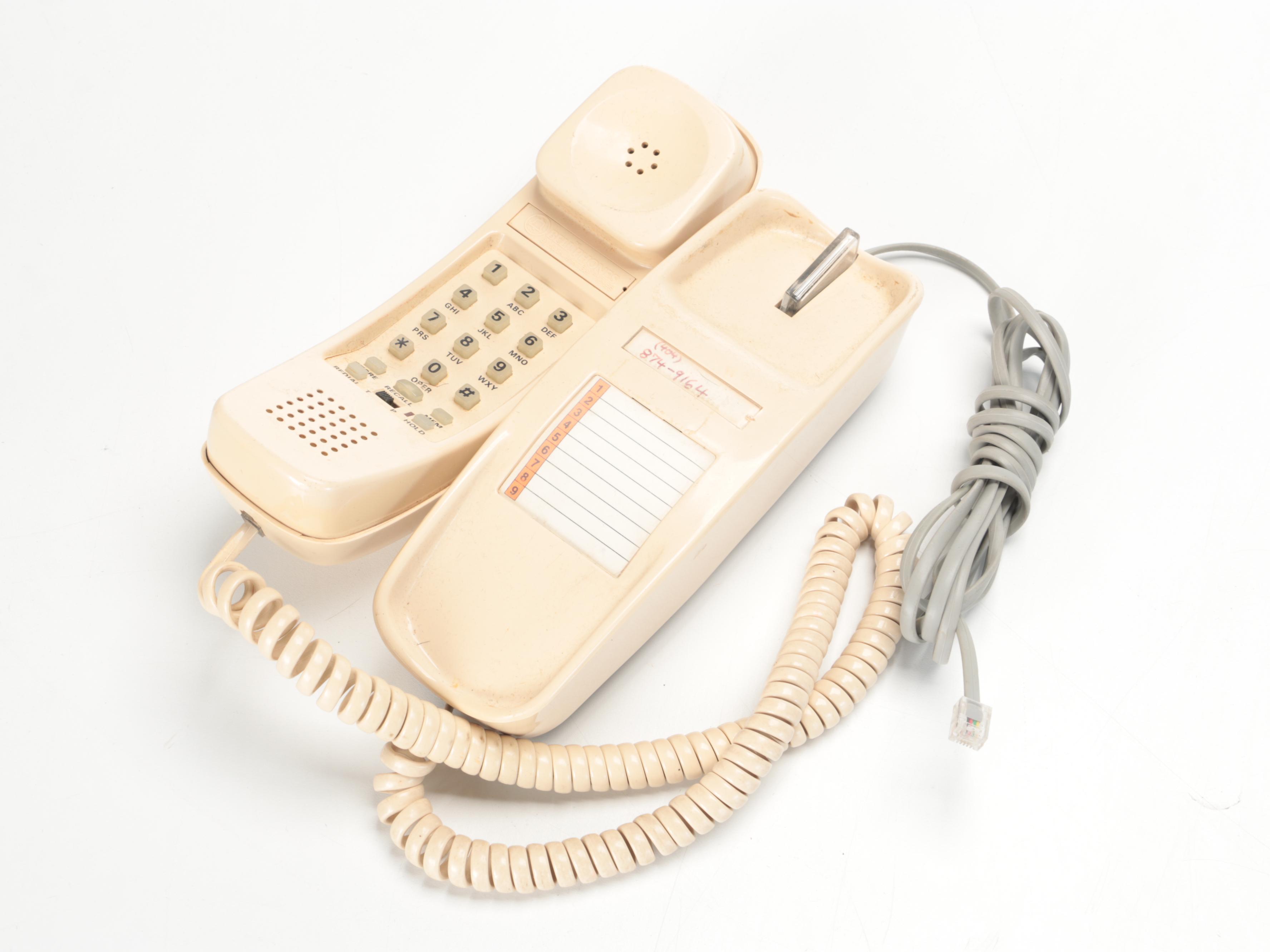 Smith-Corona Silent Super Portable Typewriter and Corded Telephone