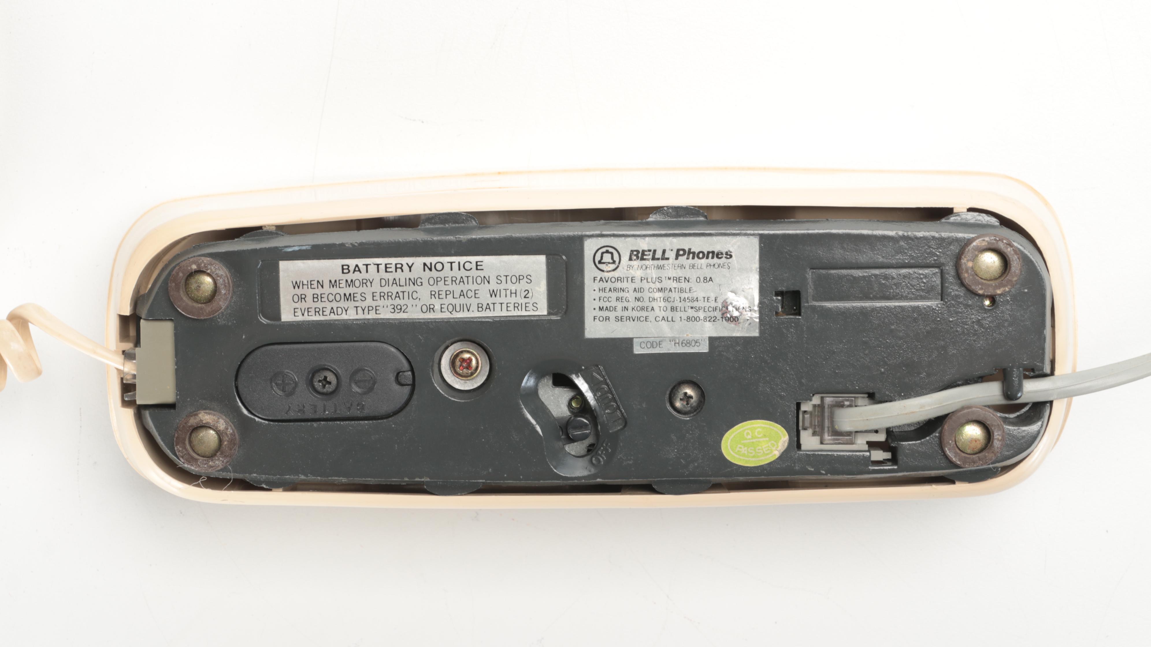 Smith-Corona Silent Super Portable Typewriter and Corded Telephone